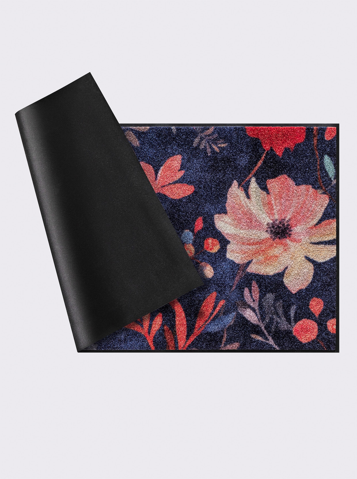 wash+dry by Kleen-Tex Voetmat - blauw/rood