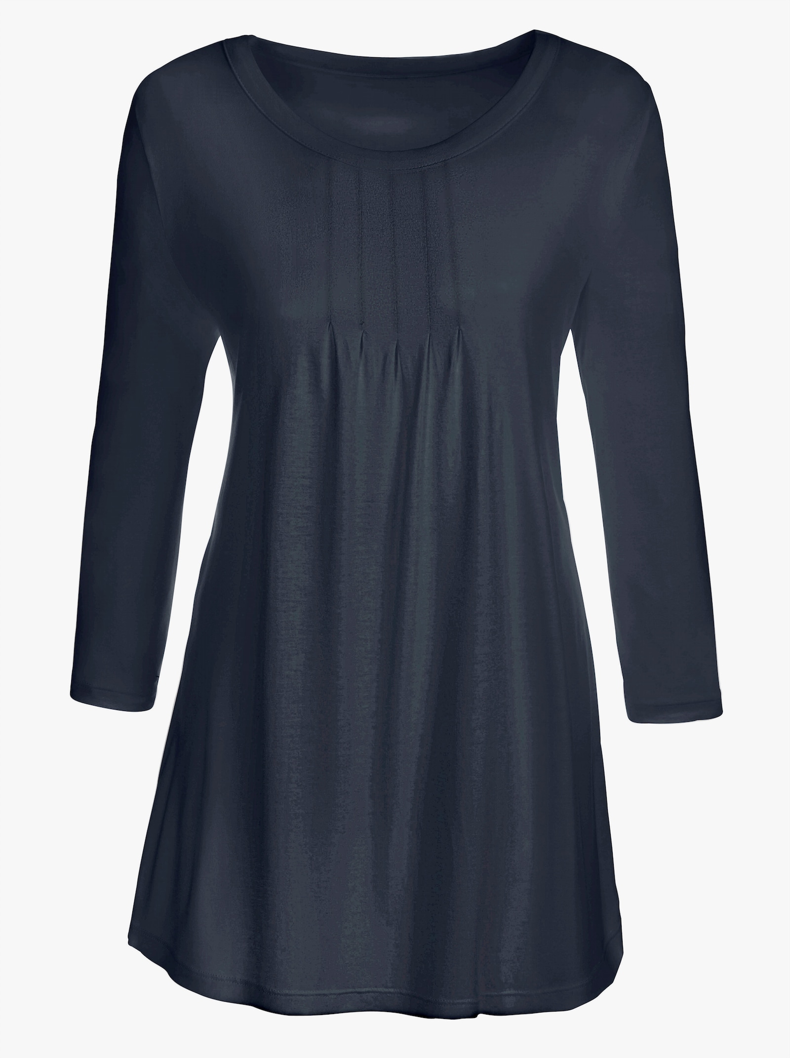 Tunika med veck fram - marin