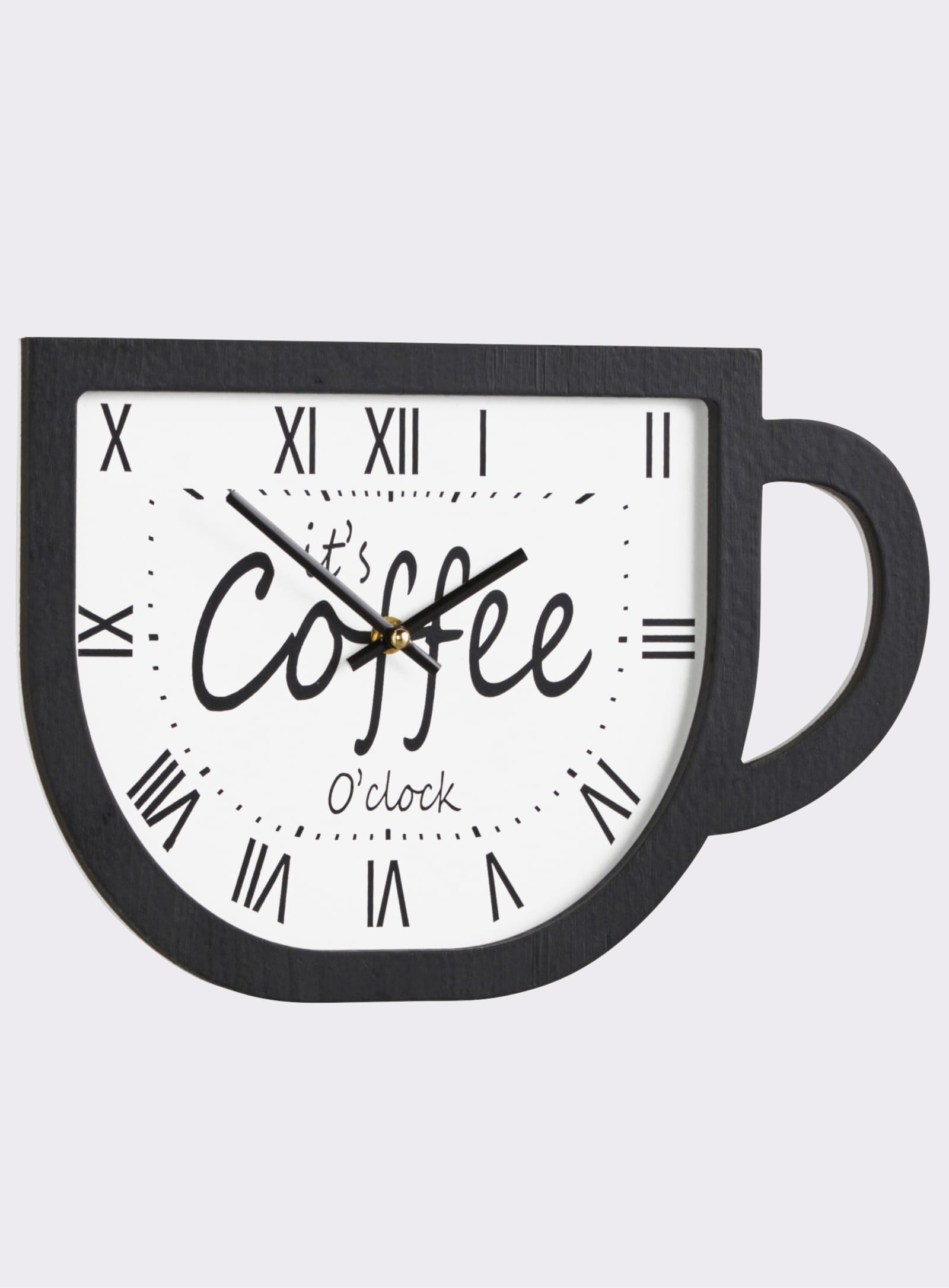 heine home Wanduhr - schwarz-weiß