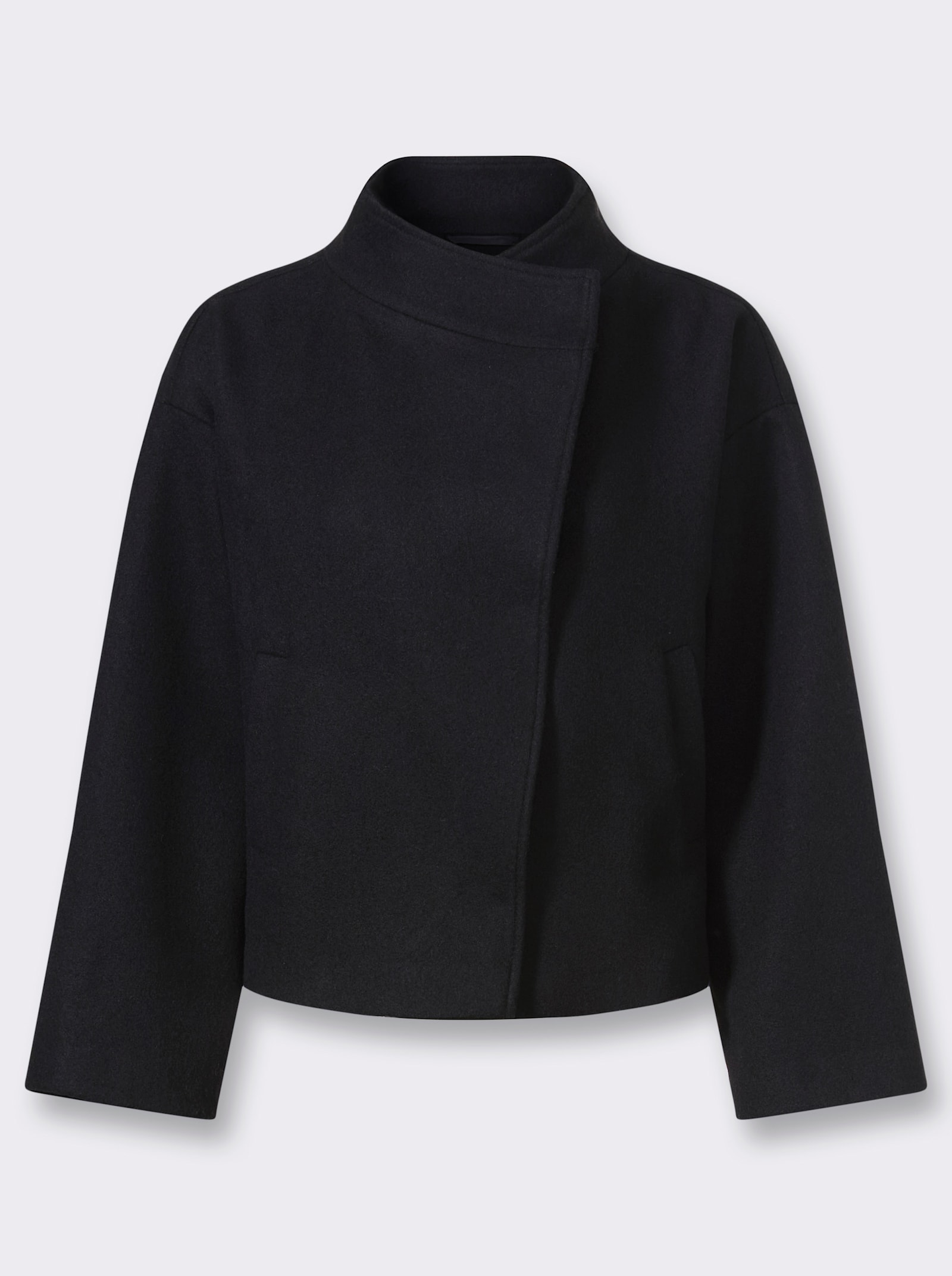 heine Jackenblazer in Flausch-Qualität - schwarz