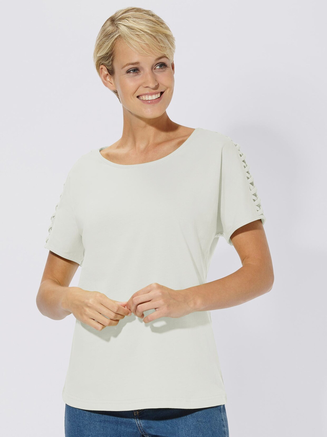 T-Shirt - wollweiß