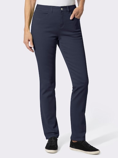 Skinny jeans van twill - marine
