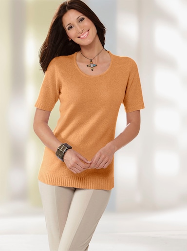 Pullover met ronde hals - apricot