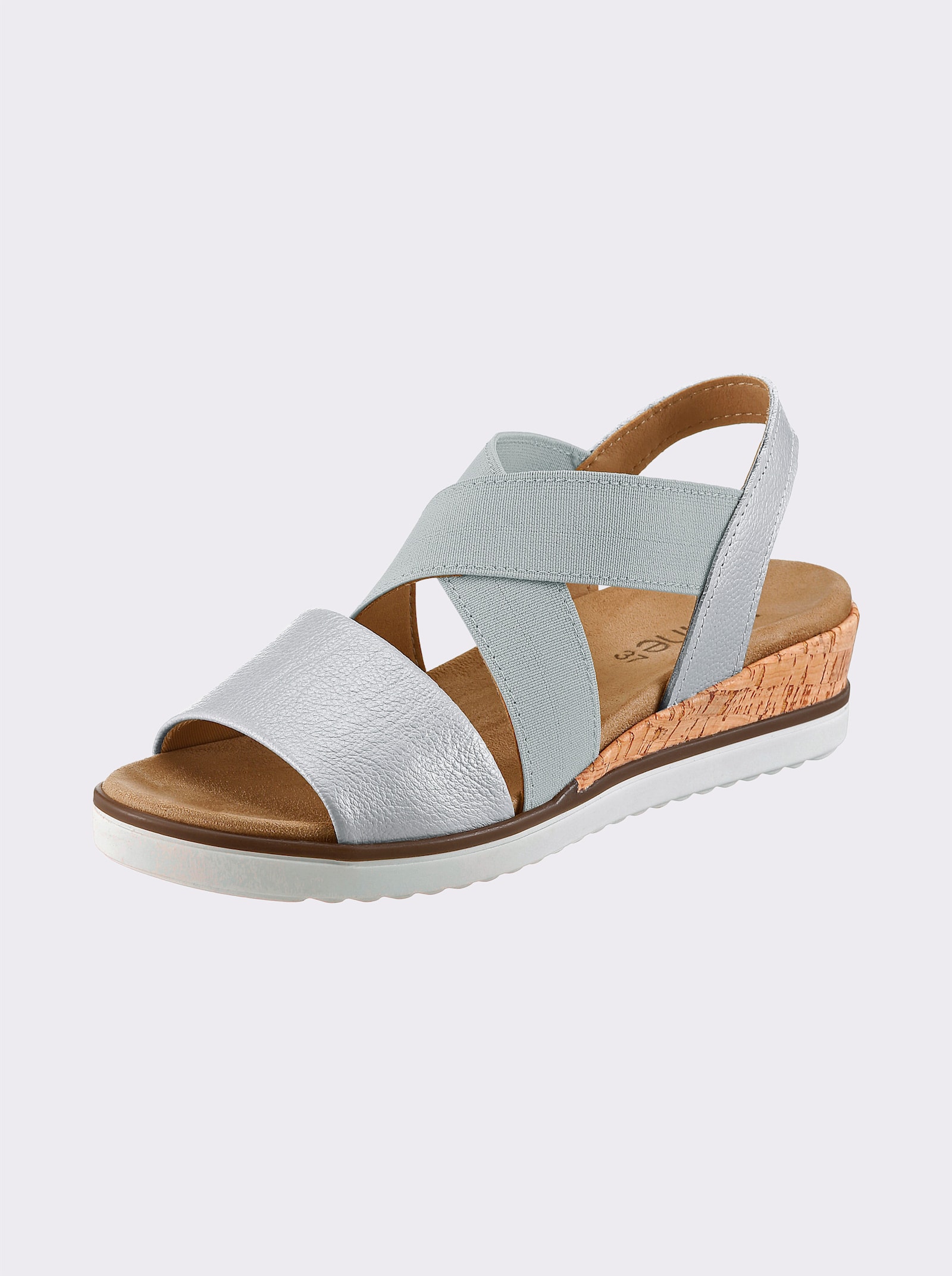 heine Keilsandalette - hellblau