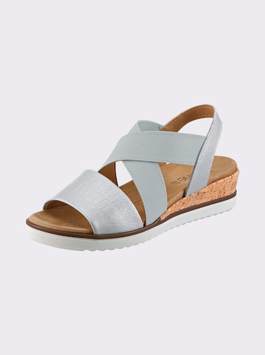 heine Keilsandalette - hellblau