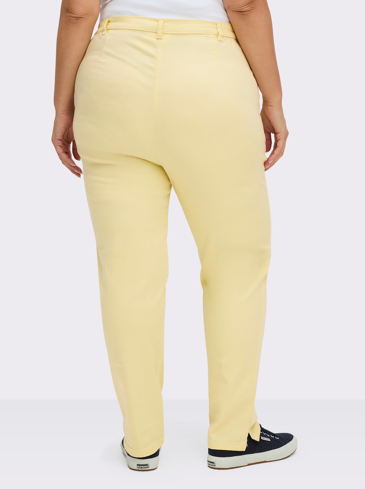 Jeans mit Stretch-Anteil - vanillegelb