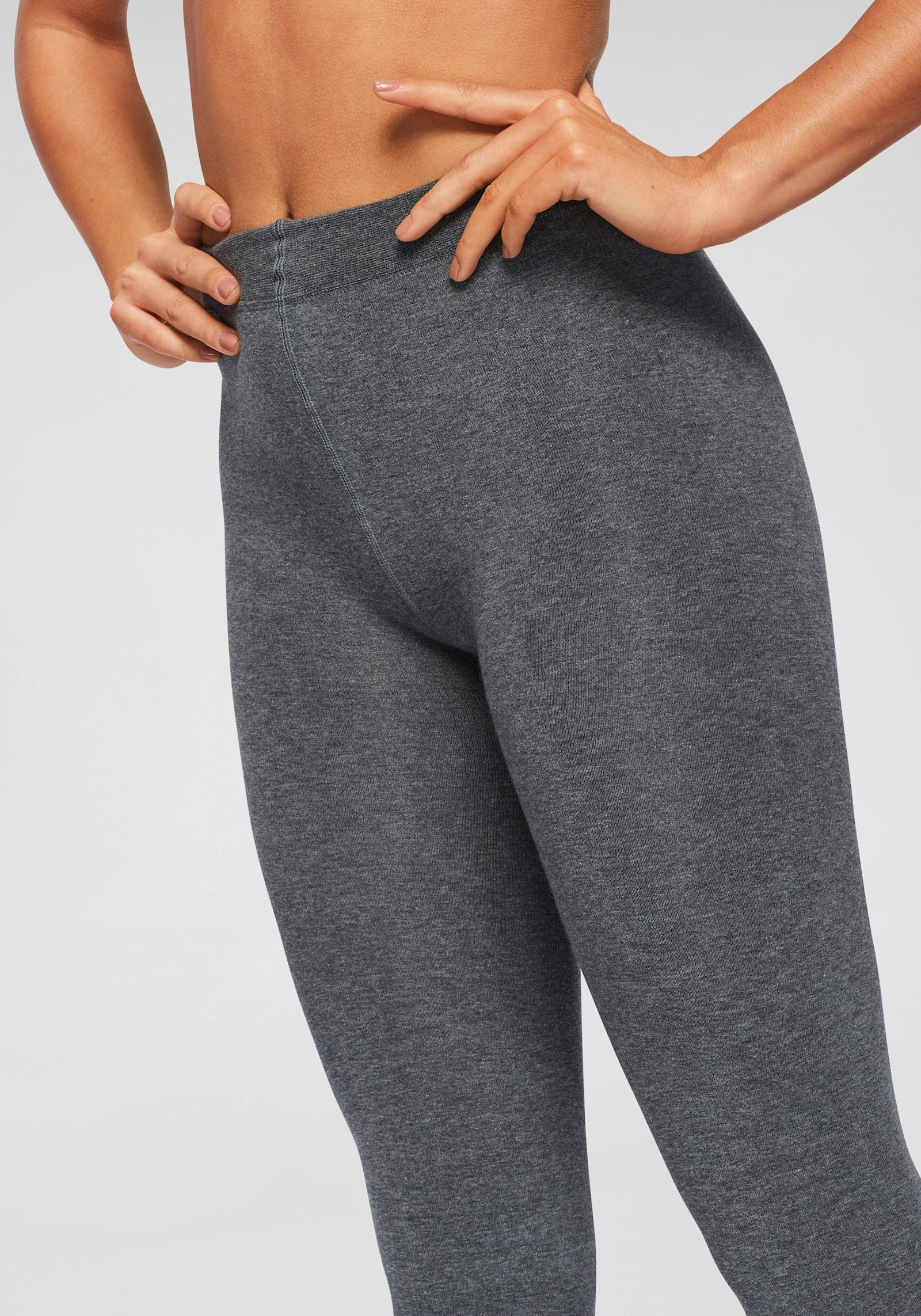 Lavana Thermostrumpfhose - anthrazit/meliert