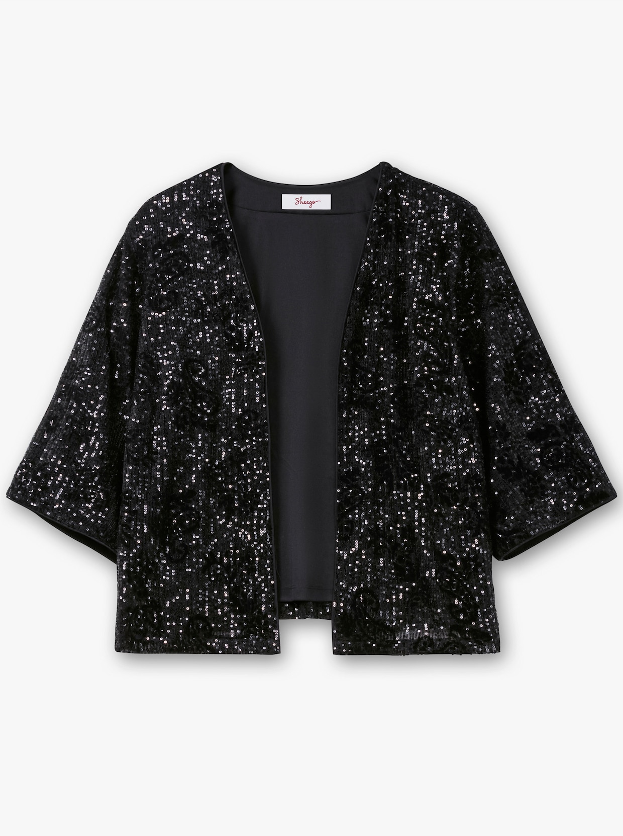 sheego Blusenjacke - schwarz