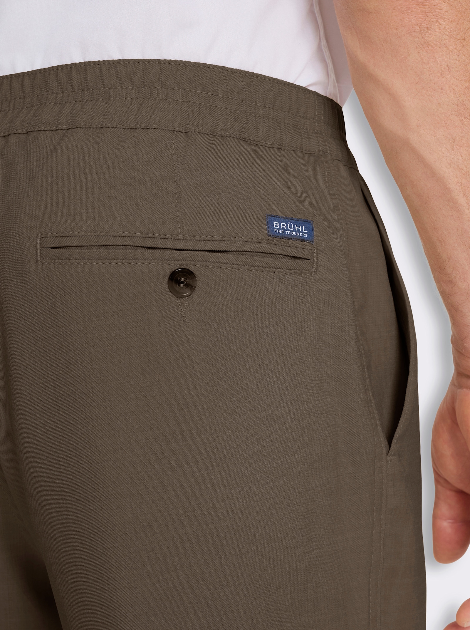 Brühl Schlupfhose mit Easy-Care-Eigenschaften - schoko