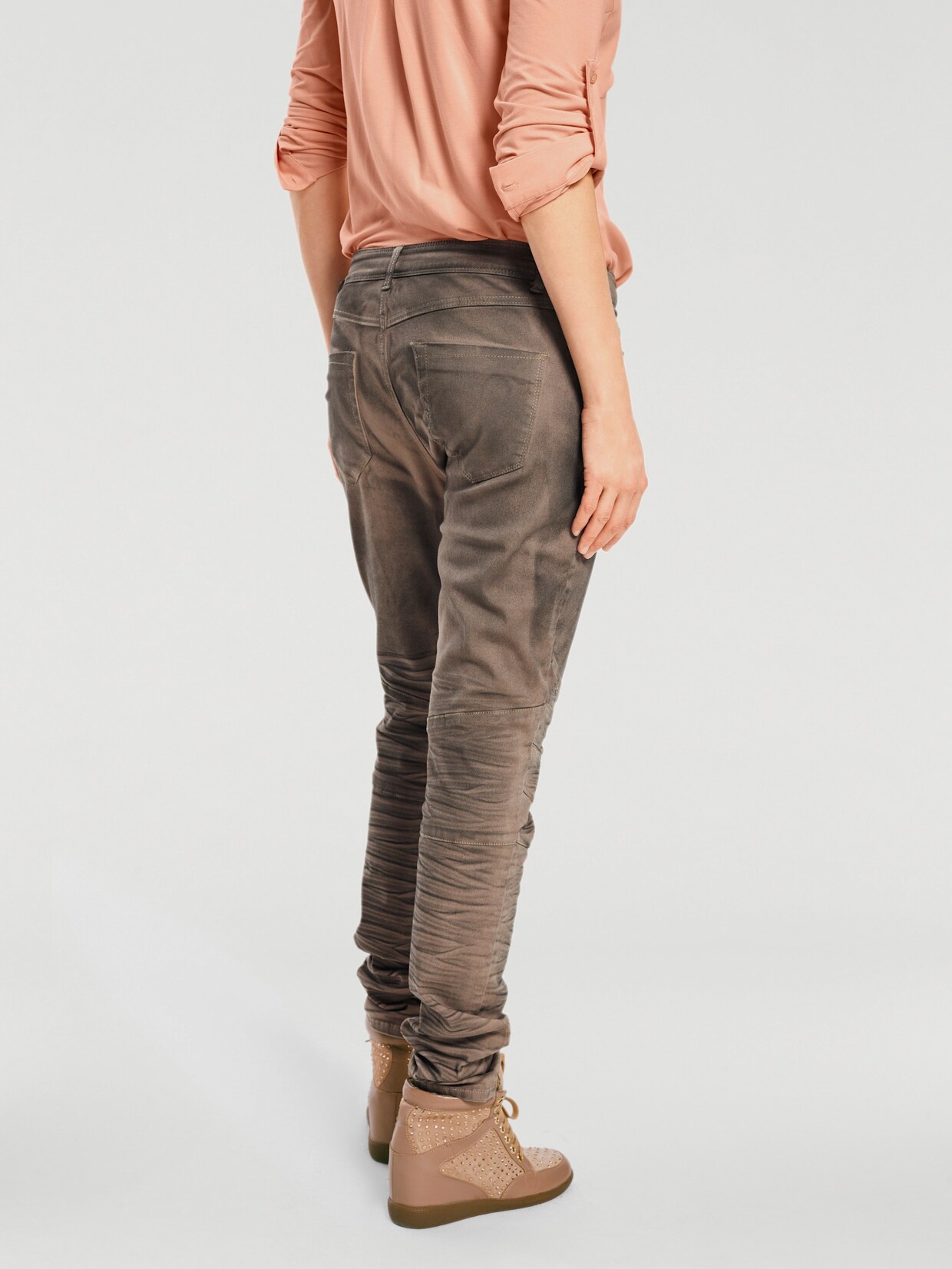 heine Boyfriend Hose - helltaupe
