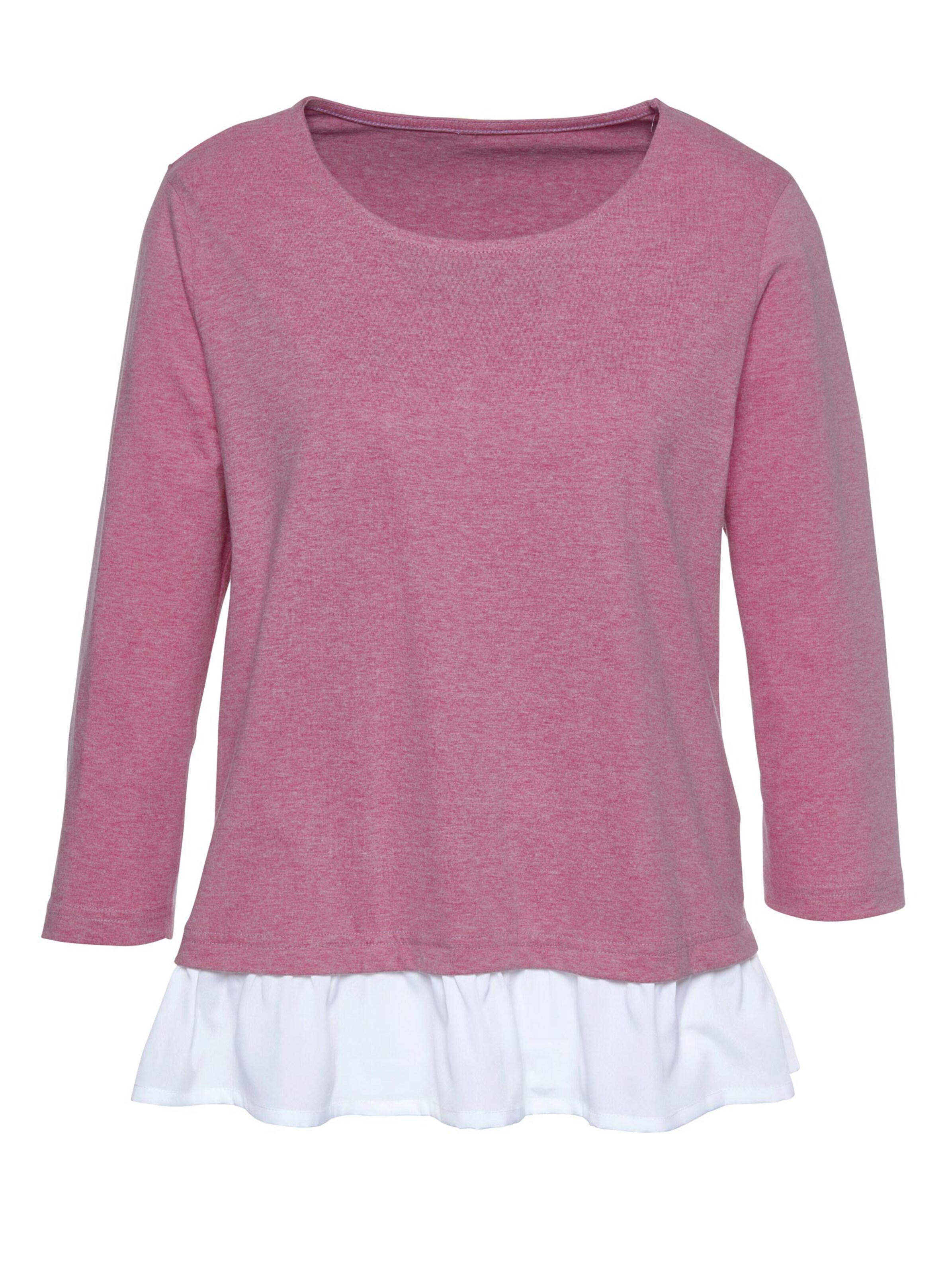 2-in-1-Shirt - magenta-meliert