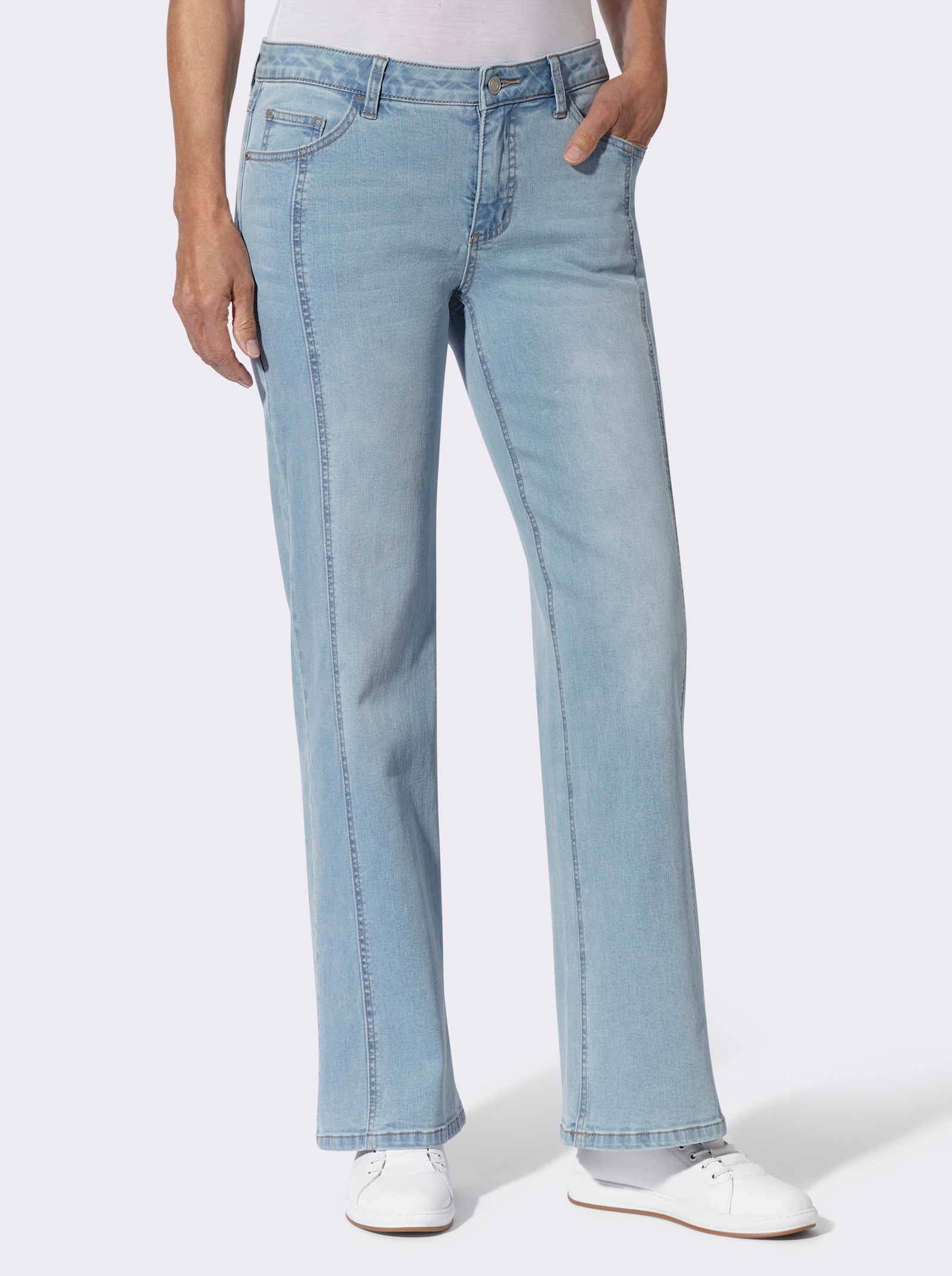 5-Pocket-Jeans in Stretch-Qualität - blue-bleached