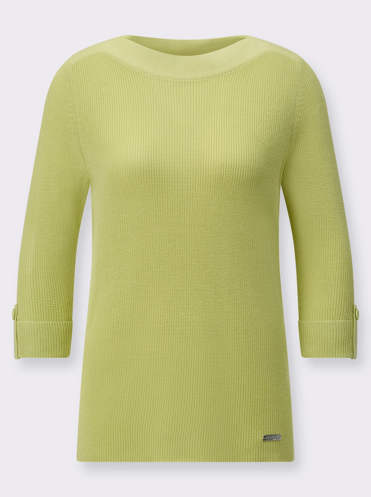Pullover met 3/4-mouwen - pistache