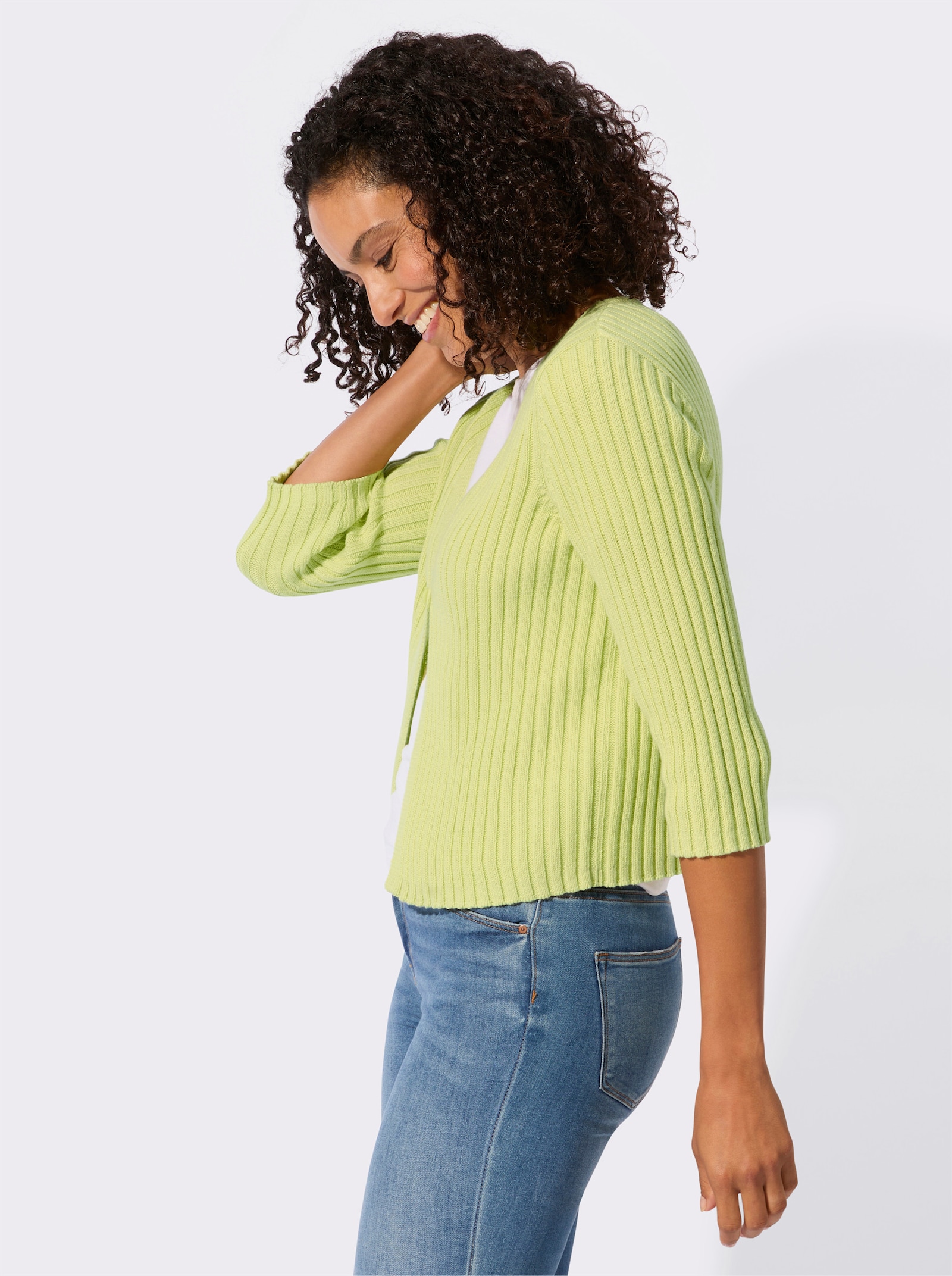 Bolero mit Knopfverschluss - pistazie