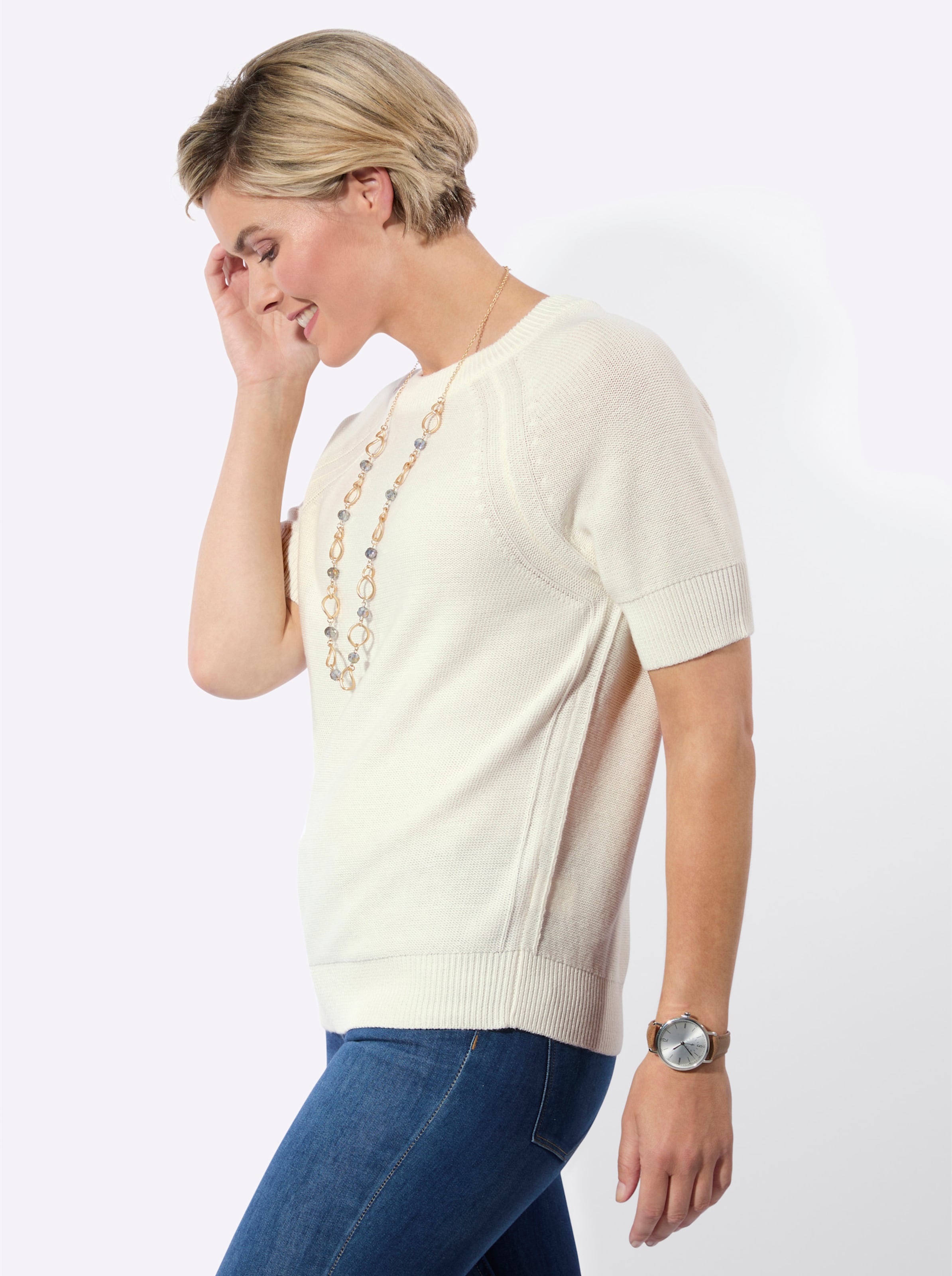 Thumbnail - Kurzarmpullover