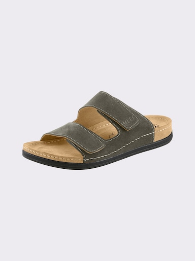 Mubb Pantolette mit rutschhemmender Laufsohle - khaki