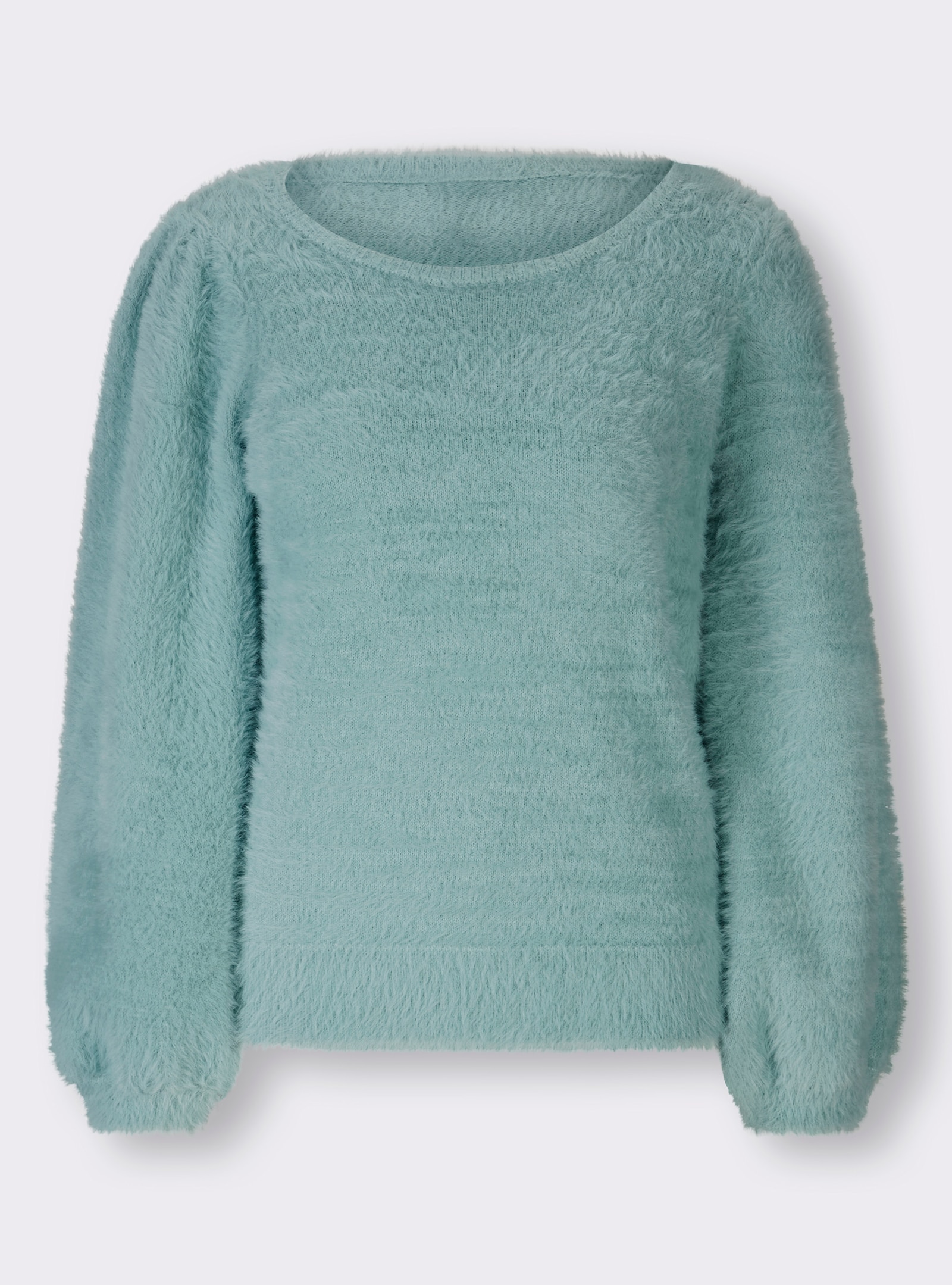 heine Strickpullover aus Flauschgarn - kalkmint