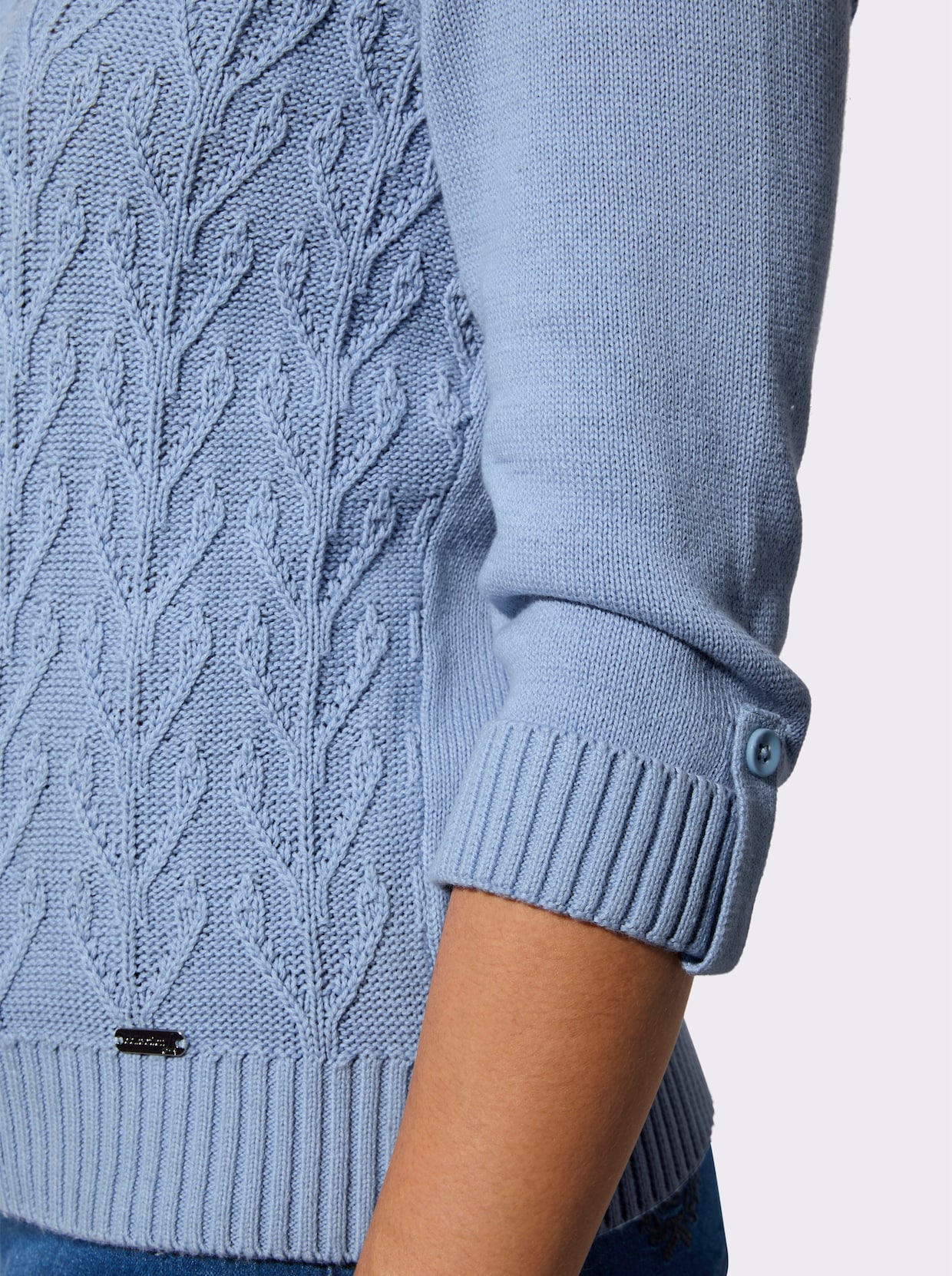 Baumwollpullover - bleu