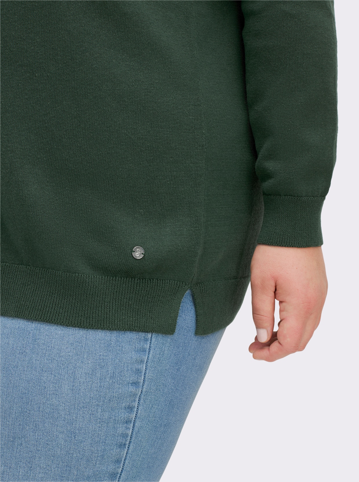 sheego Pullover - moos