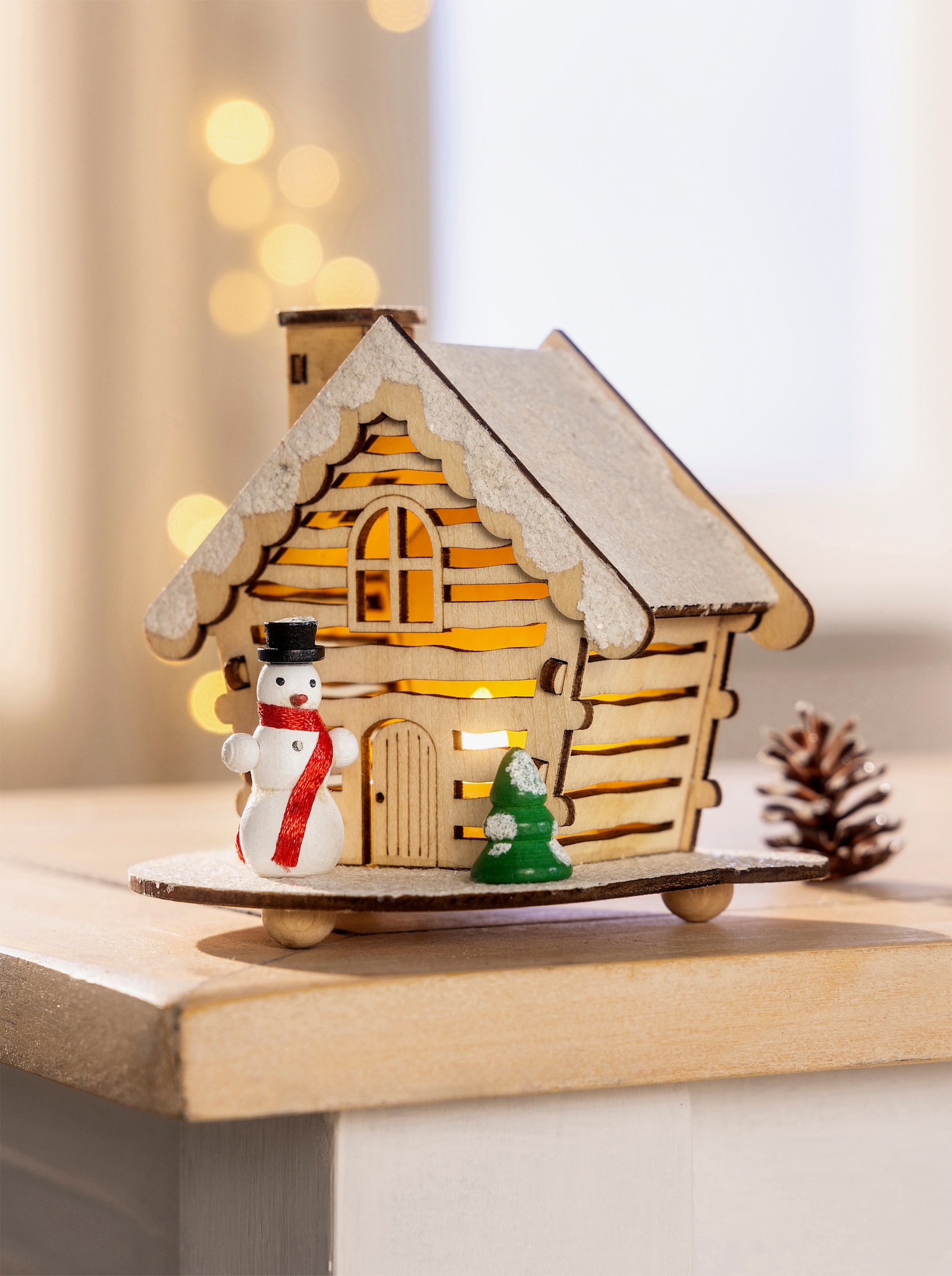 Weihnachtsdeko - braun-bunt