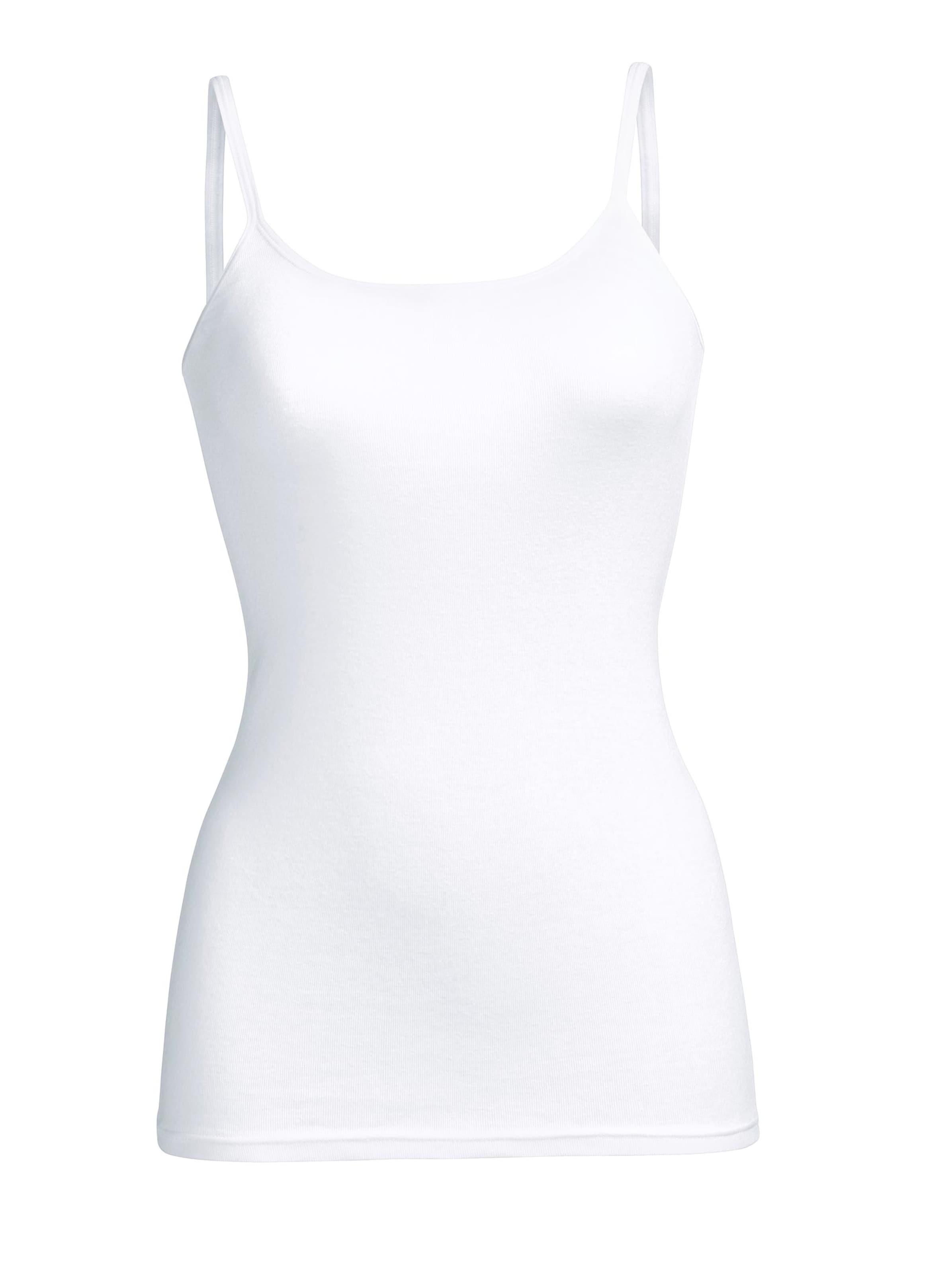 Trägerhemd - weiß