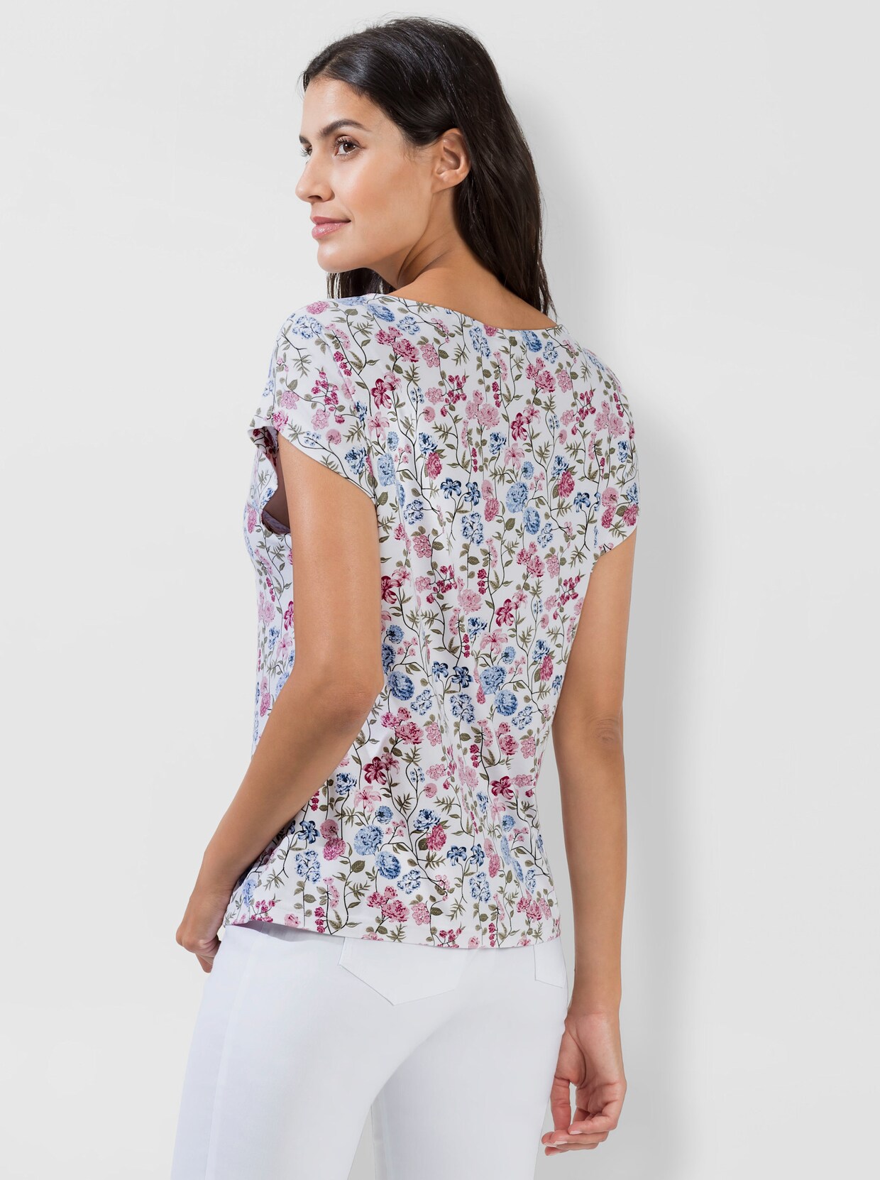 Print-Shirt - rosé-bleu-bedruckt
