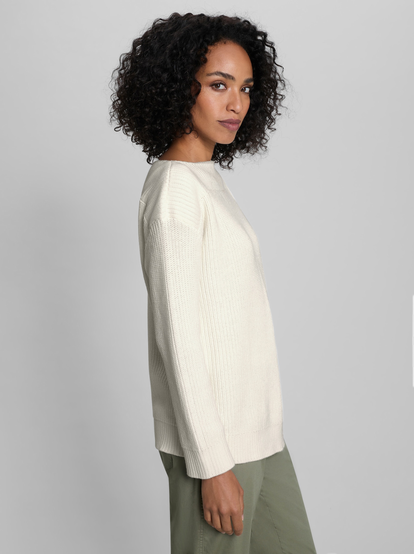 heine Baumwollpullover - ecru