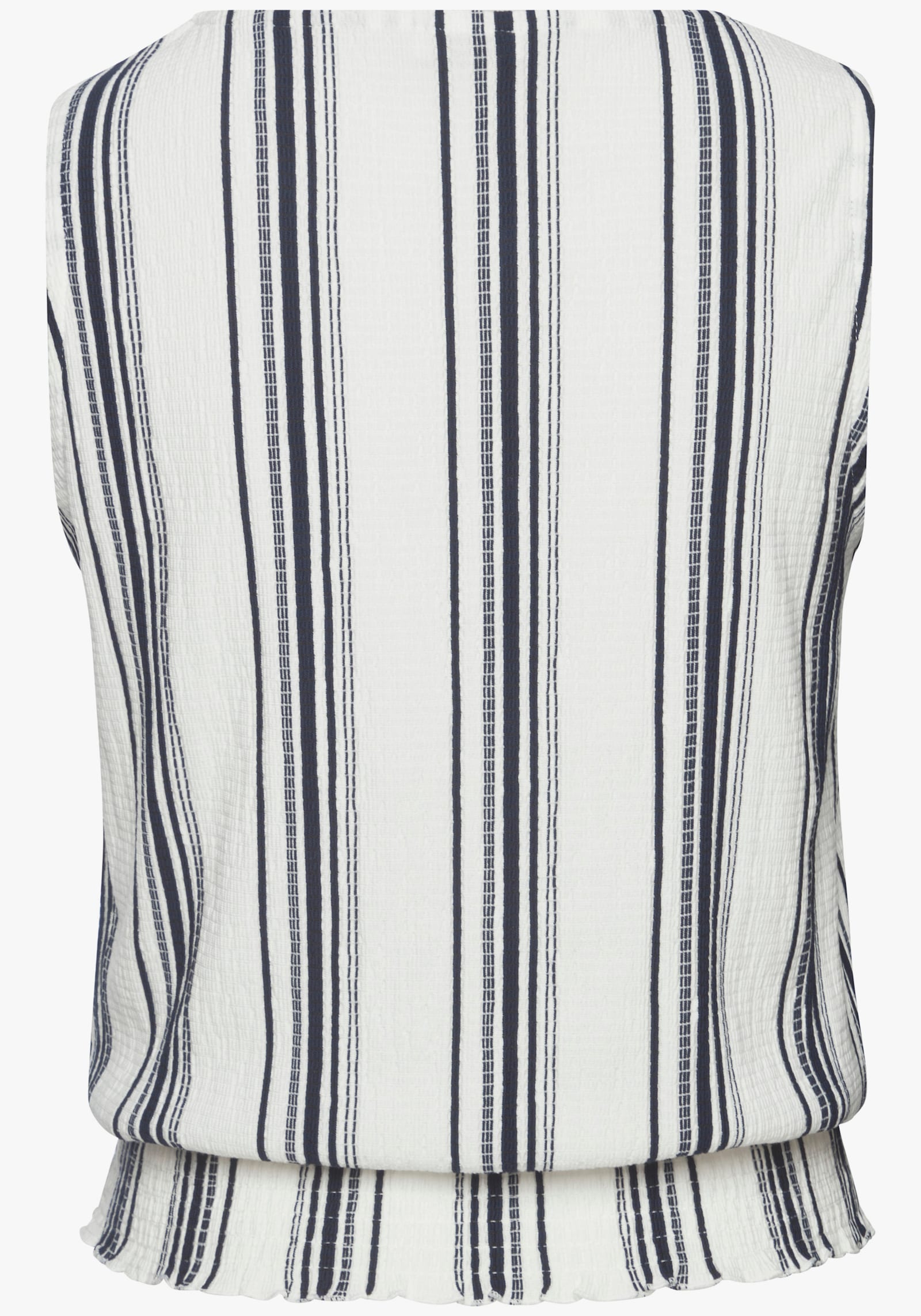 LASCANA Tanktop - weß-marine gestreift