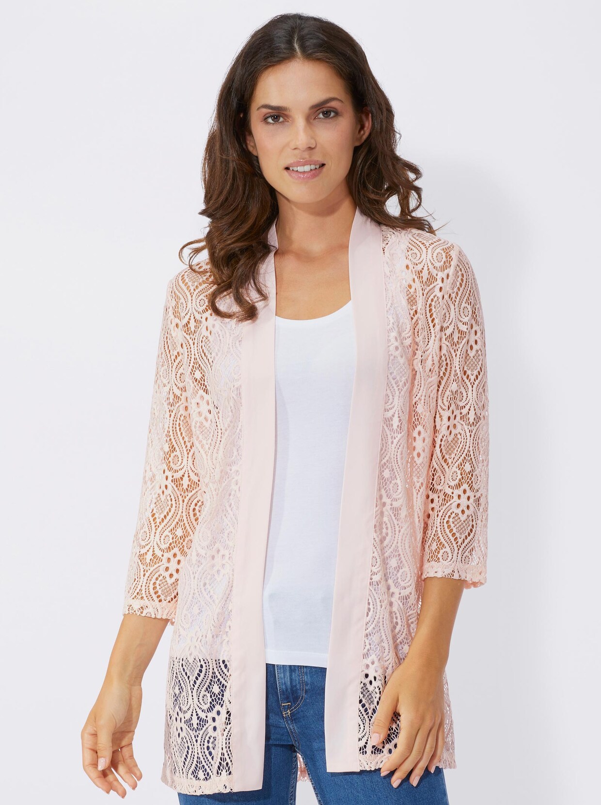 Blusenjacke - rosé