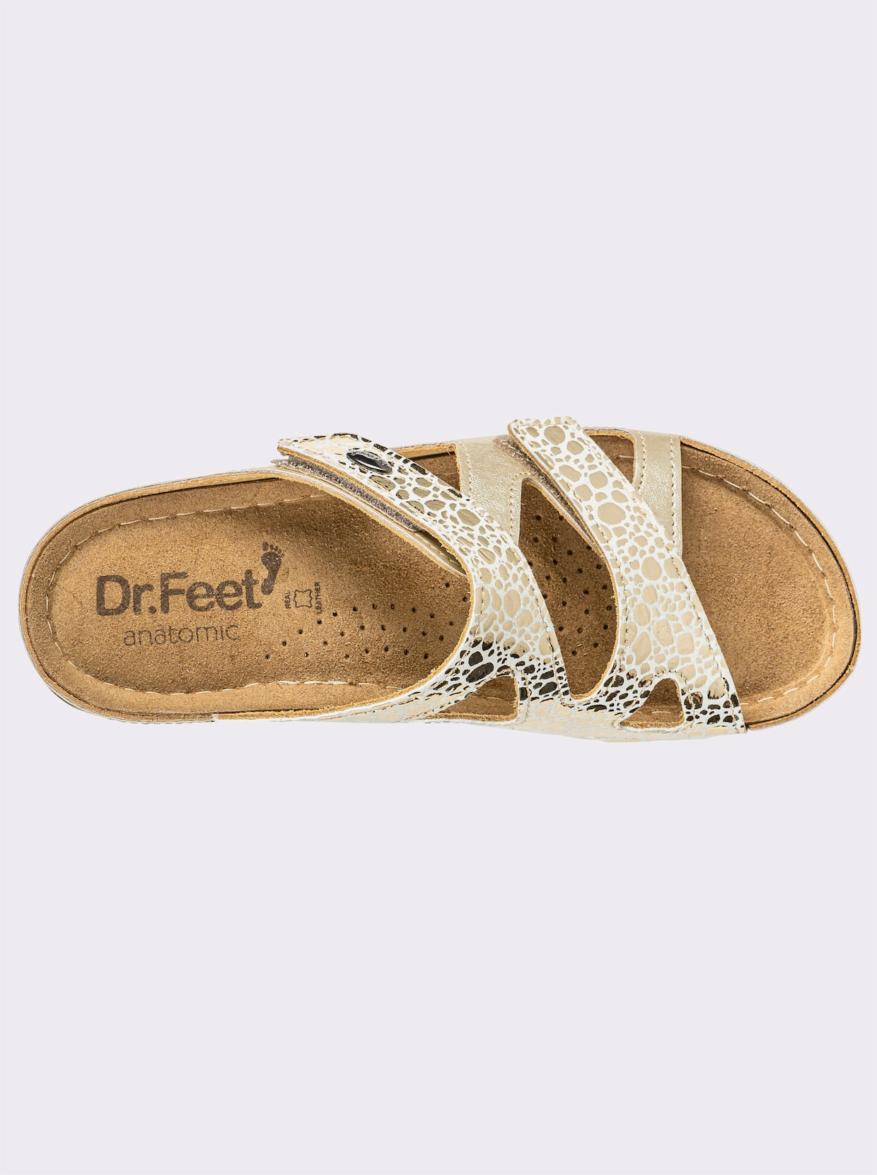 Dr. Feet Pantolette - goldfarben