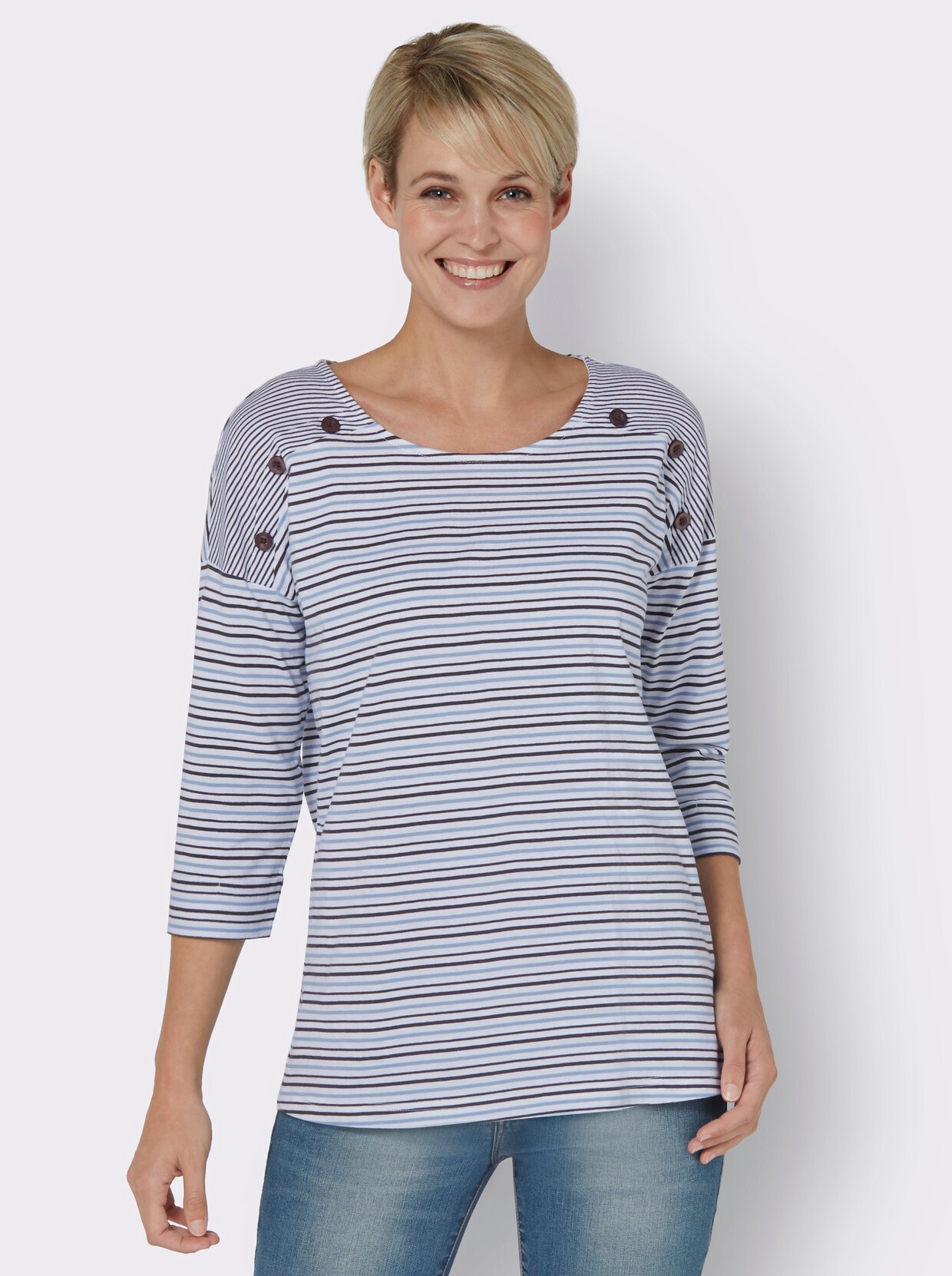 Gestreept shirt - bleu gestreept