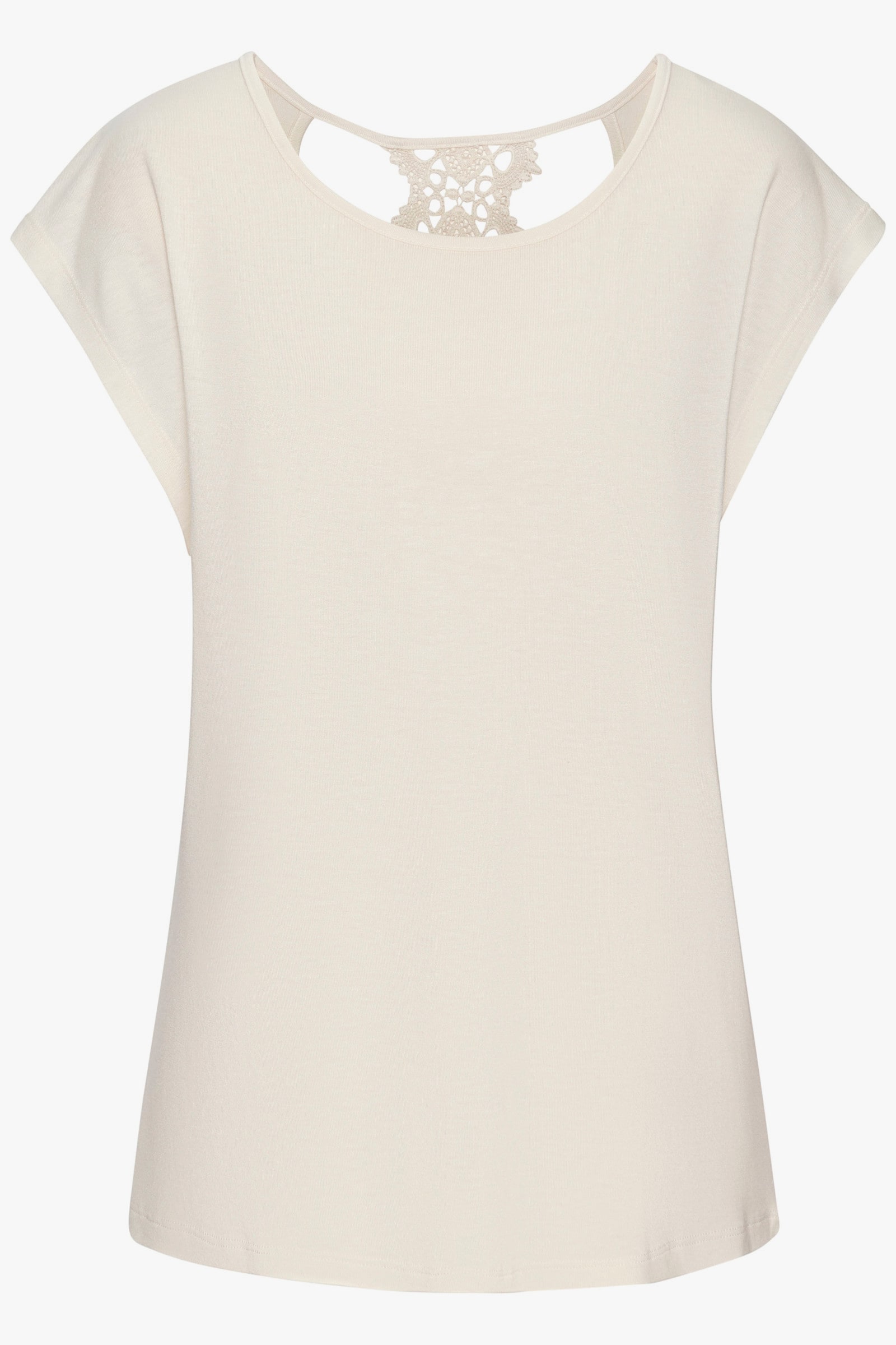 LASCANA Kurzarmshirt - creme