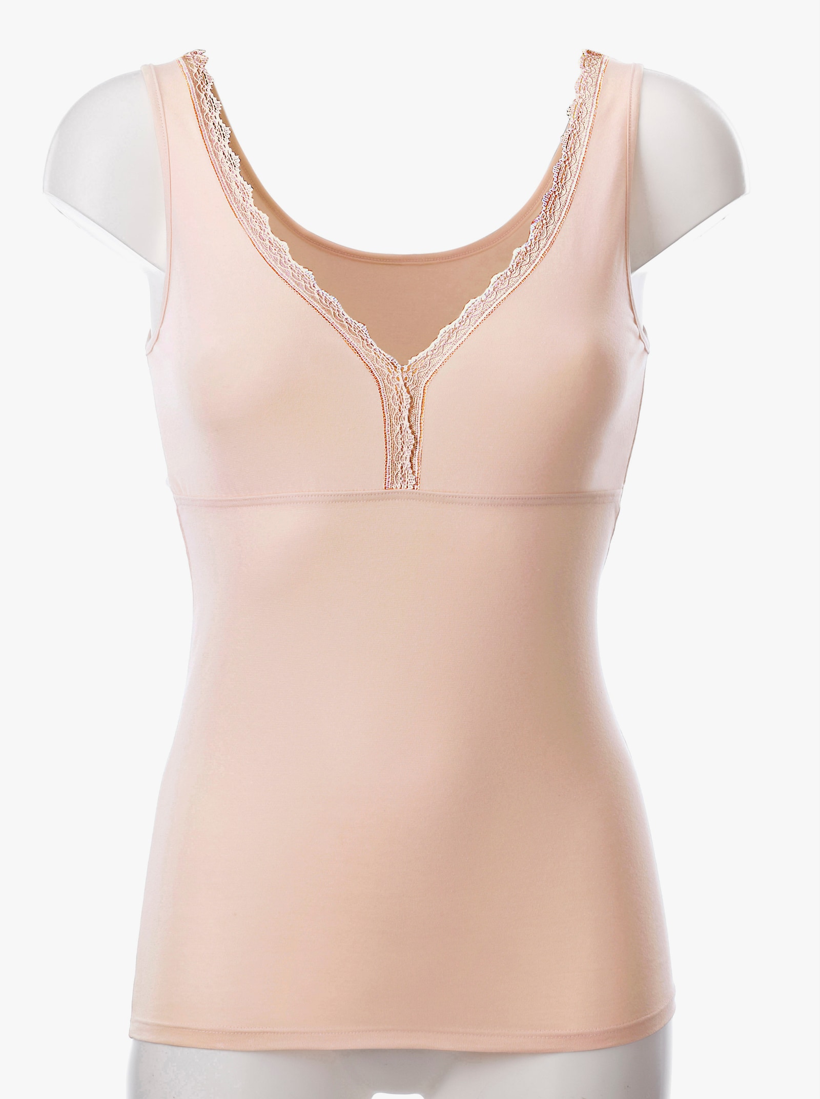 wäschepur Behahemd met onderbusteband - poudre