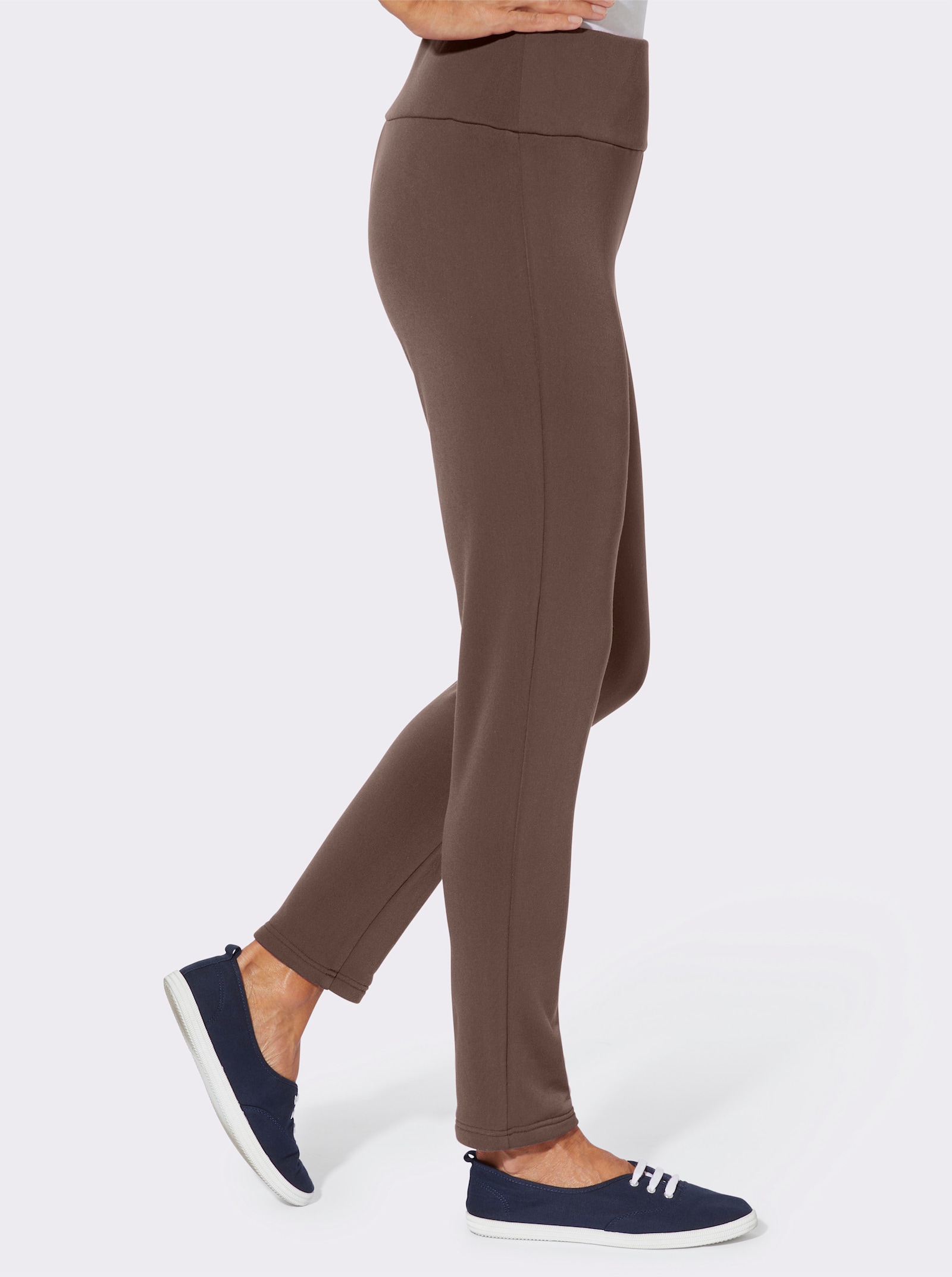 Thermoleggings mit Fleece-Futter - schoko