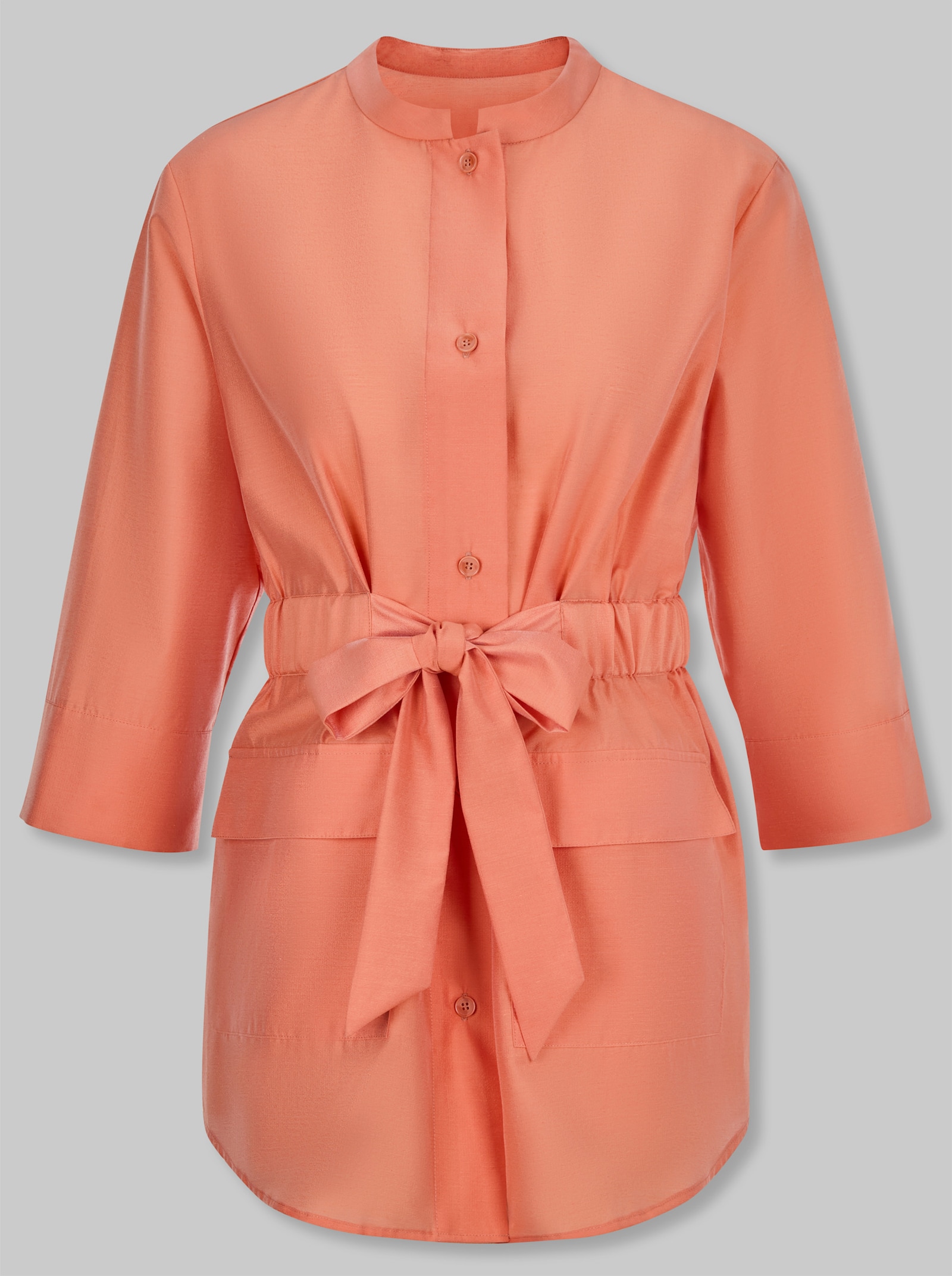 heine Blusenjacke mit Bindeband - papaya