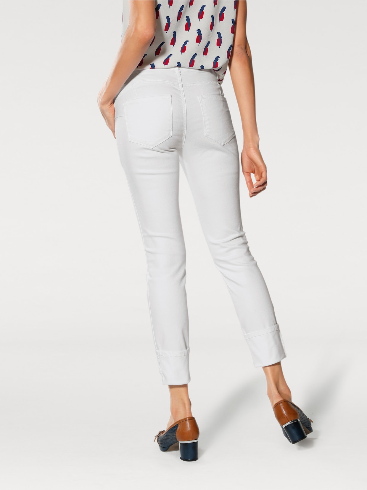 heine Bauchweg-Jeans - weiß