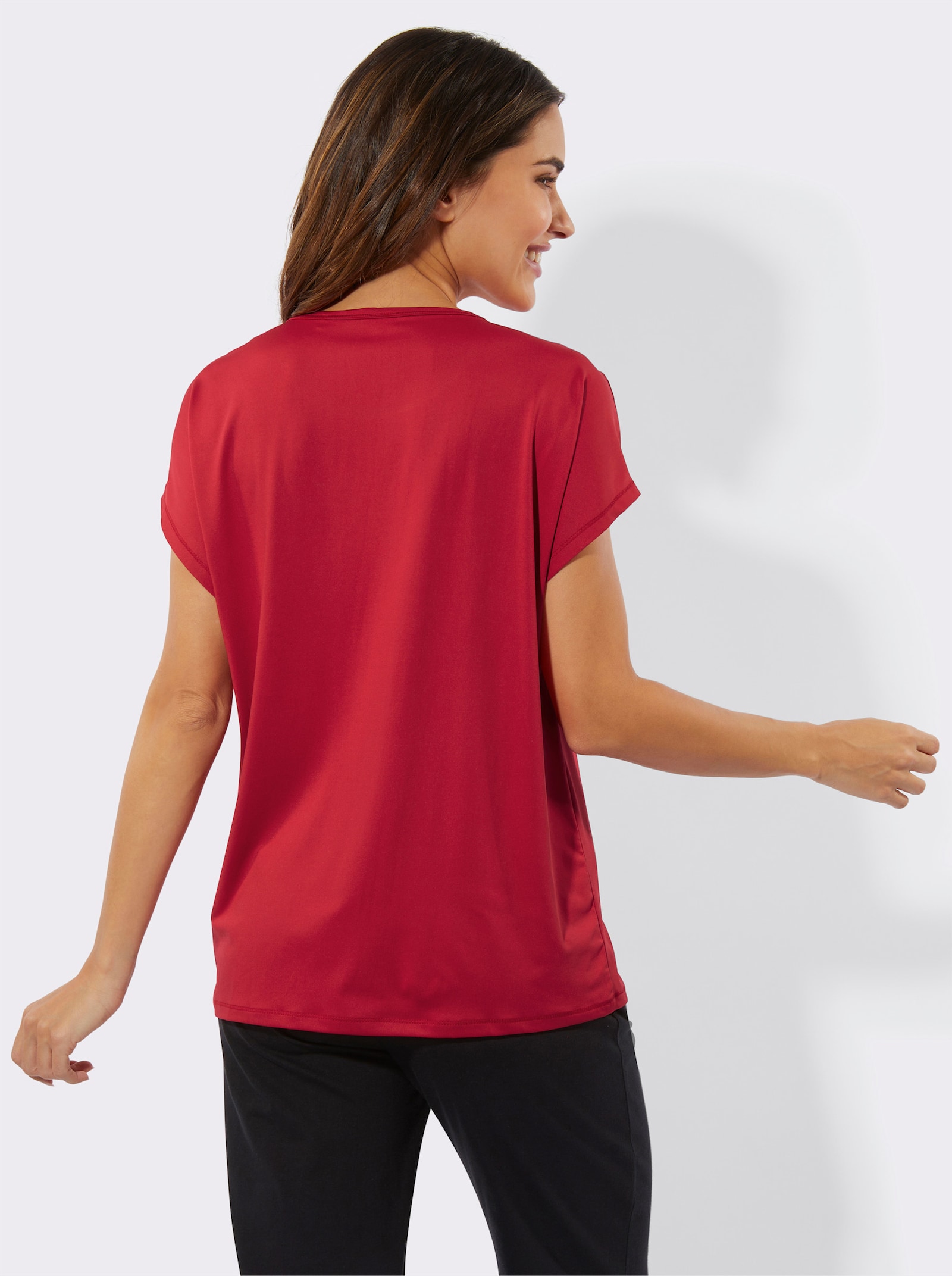 Tričko s kulatým výstřihem pro sport a volný čas - jahodová