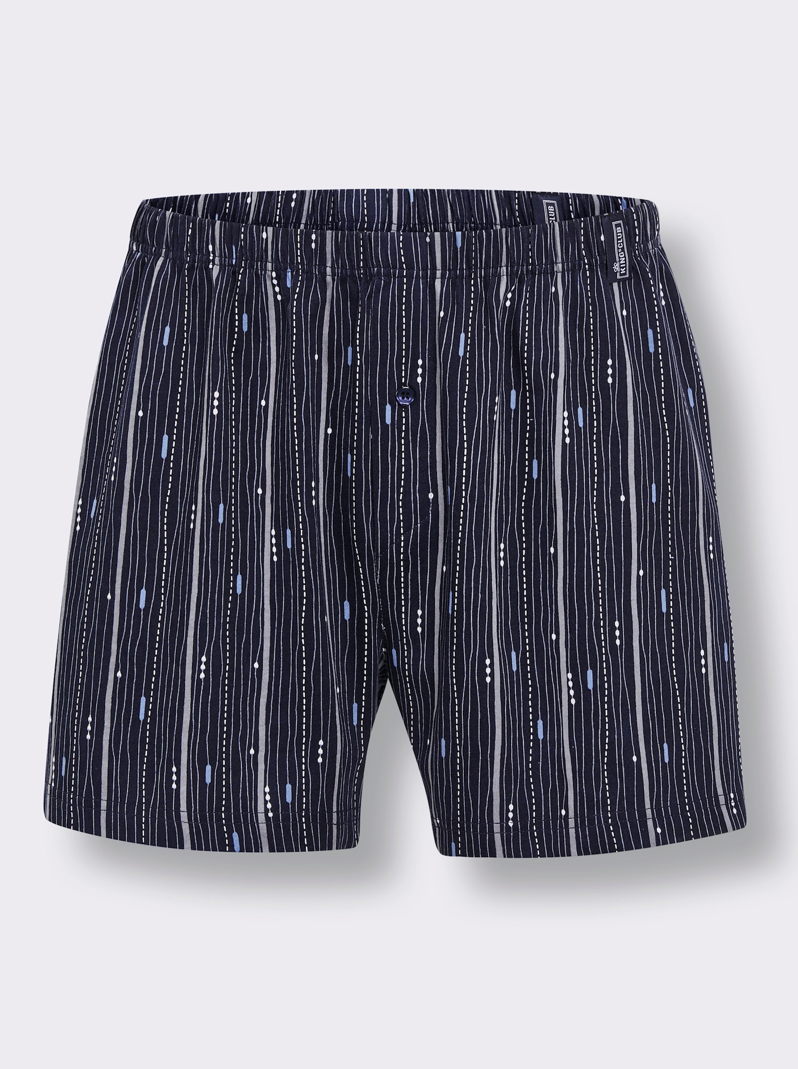 Boxershorts - 2x marine-bedruckt