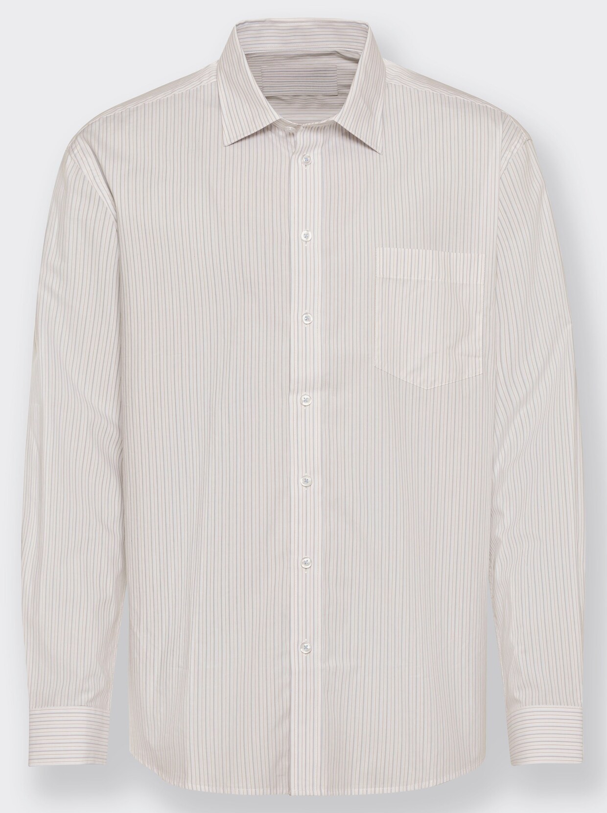 Marco Donati Hemd met lange mouwen - lichtblauw/wit gestreept