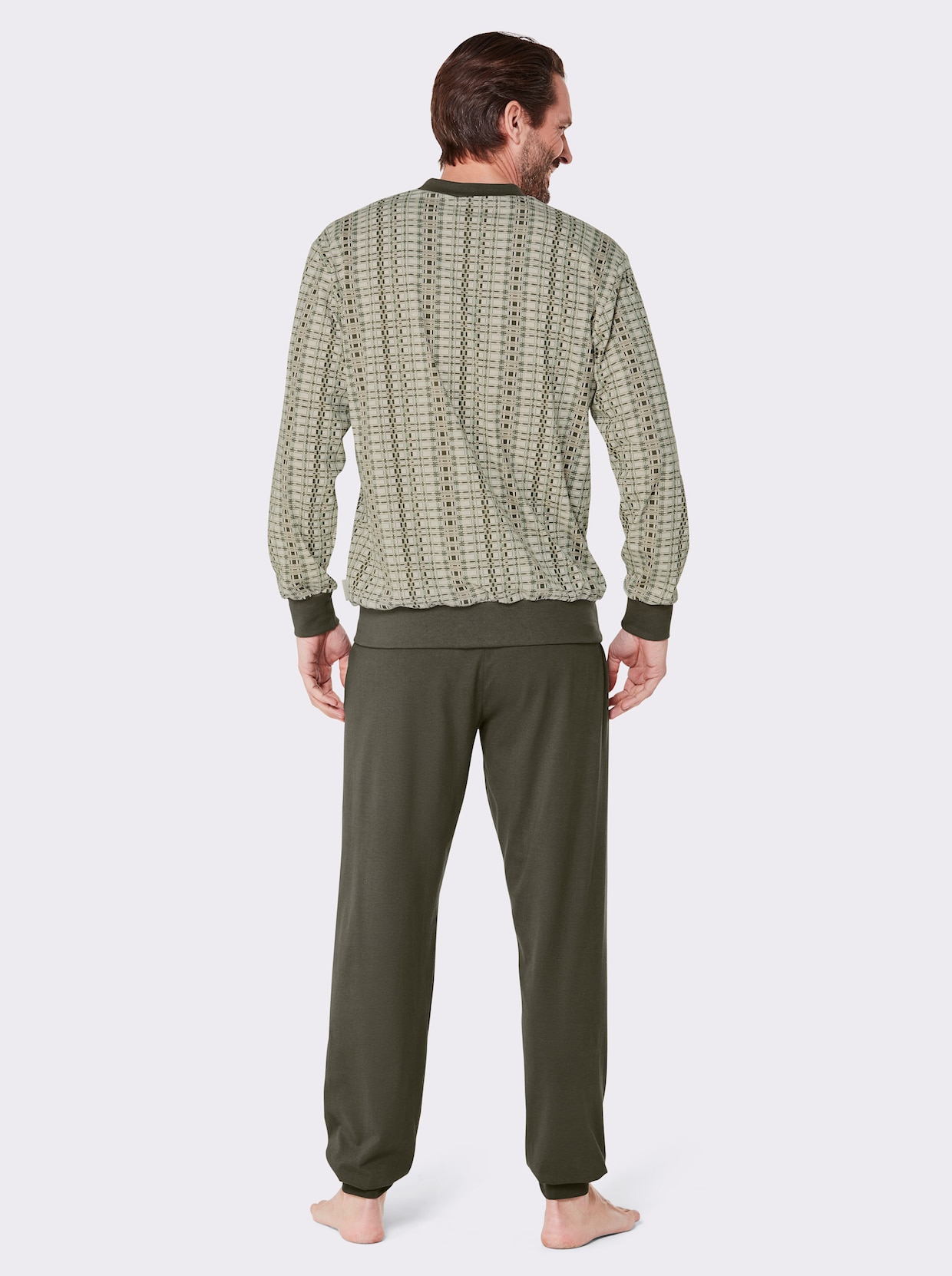 götting Pyjama - kaki geprint