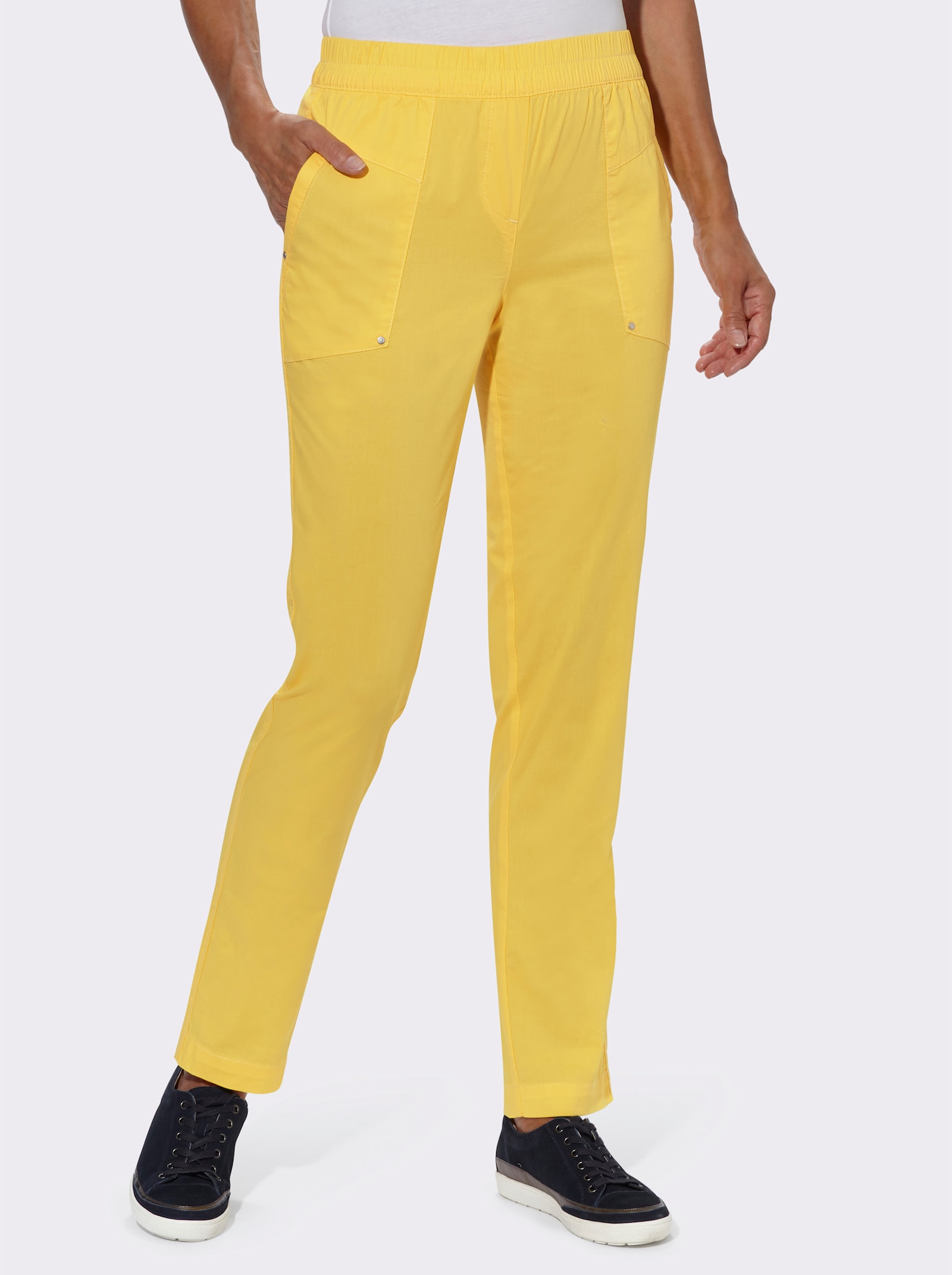 Hose mit Nietenverzierung - sonnengelb