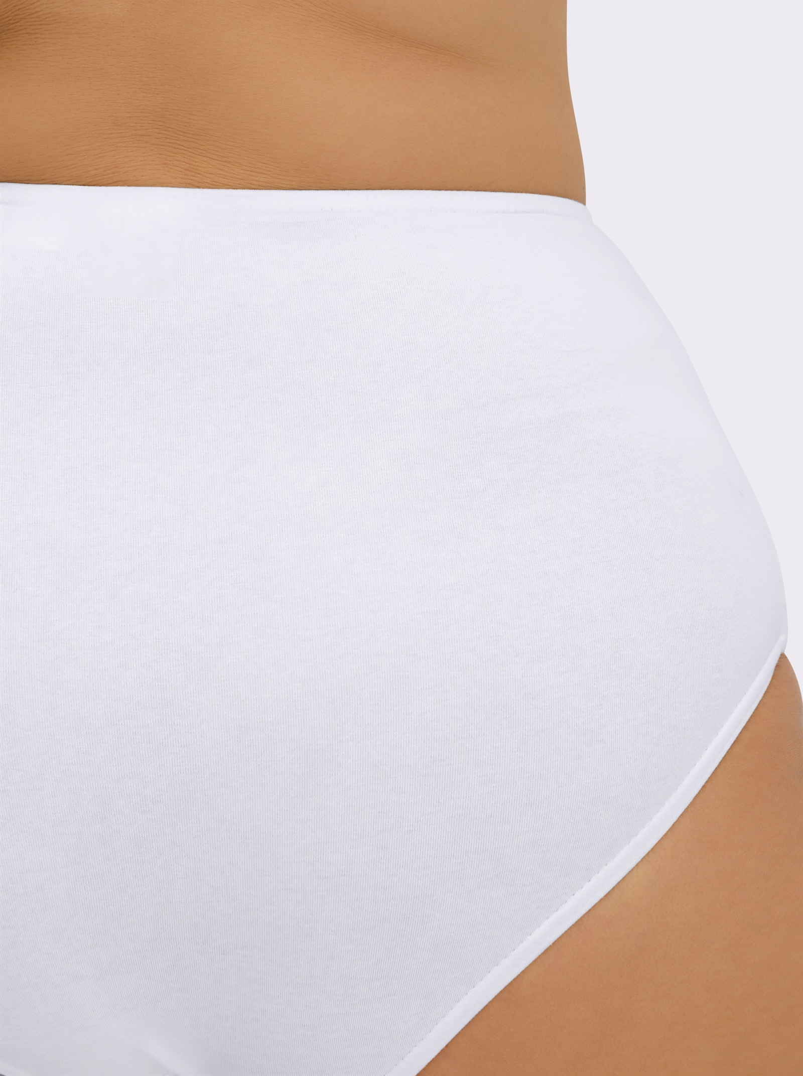 wäschepur Taillenslip in Single-Jersey-Qualität - weiß