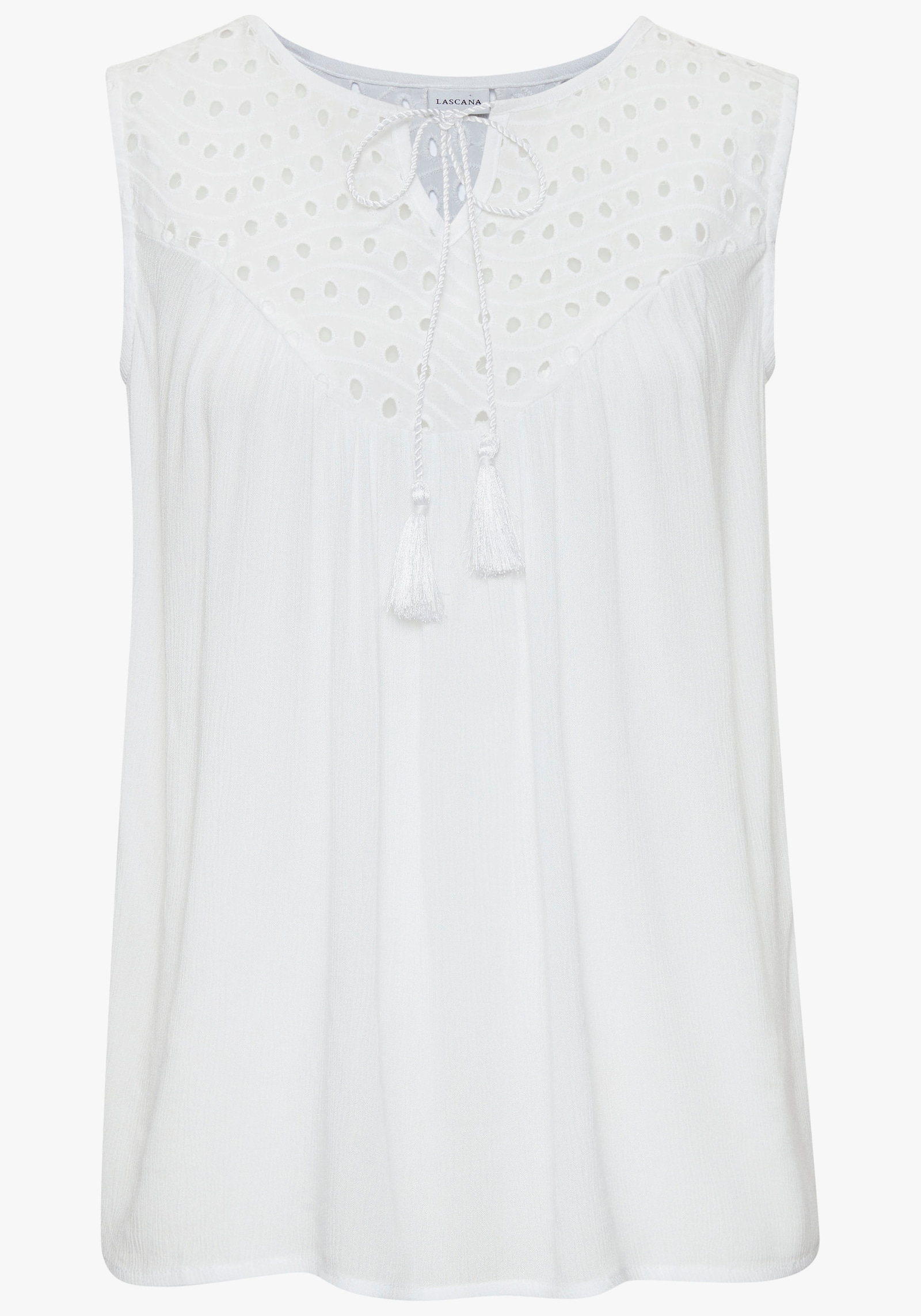 LASCANA Blusentop - weiß