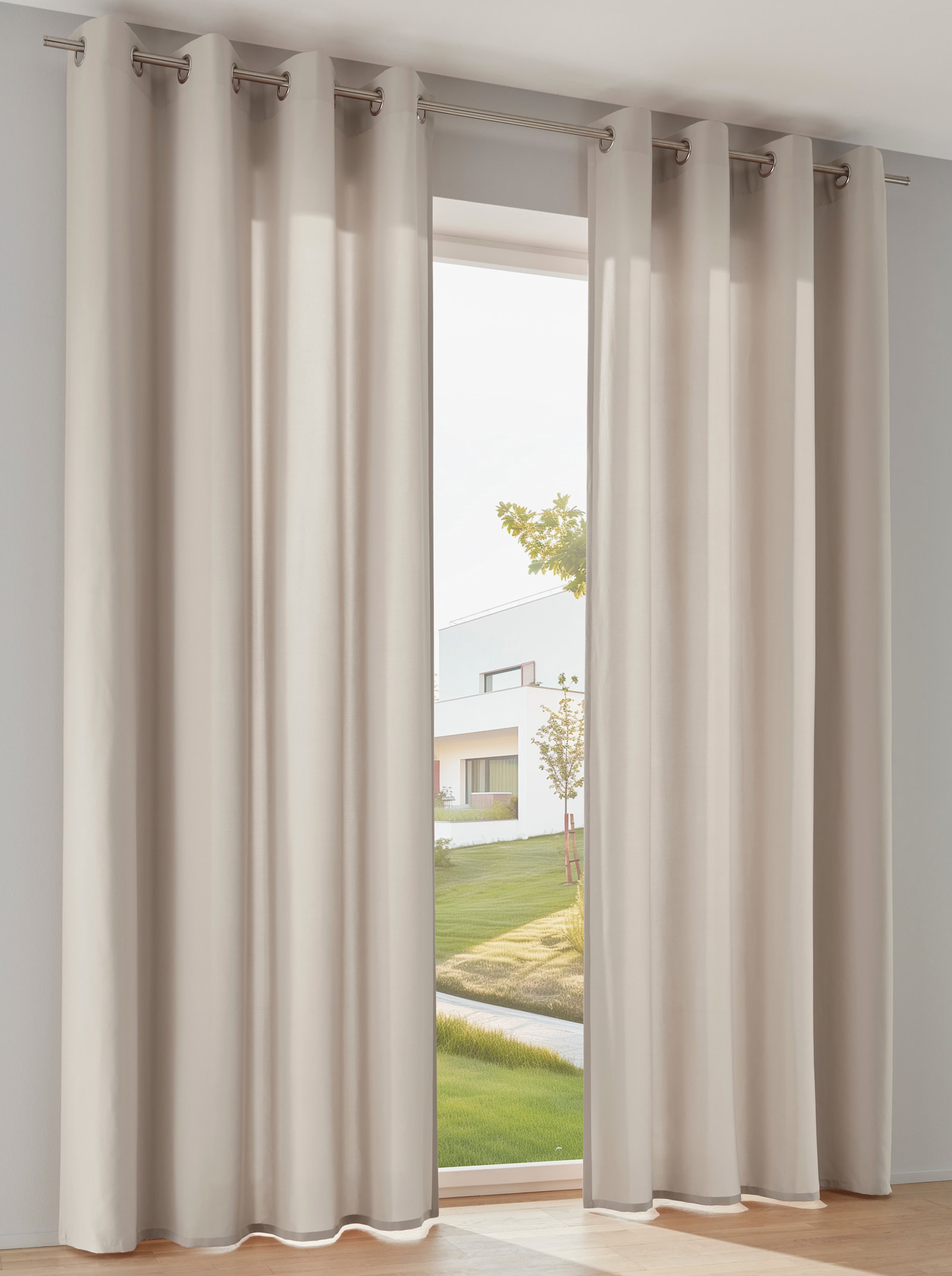 heine home Dekoschal in Microfaser-Qualität - beige