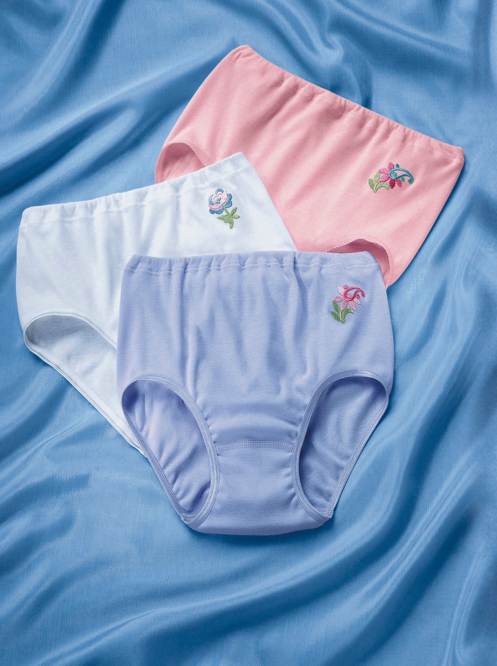 Speidel Slip aus supergekämmter Baumwolle - weiß-flieder-rosé