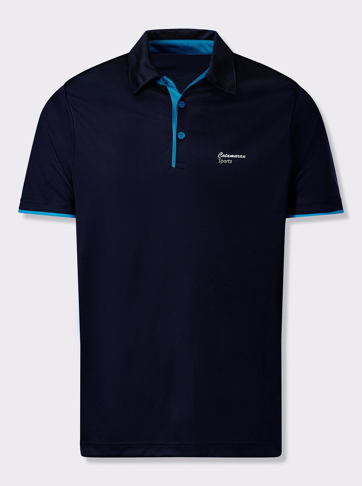 Catamaran Sports Freizeitshirt mit Polokragen - marine