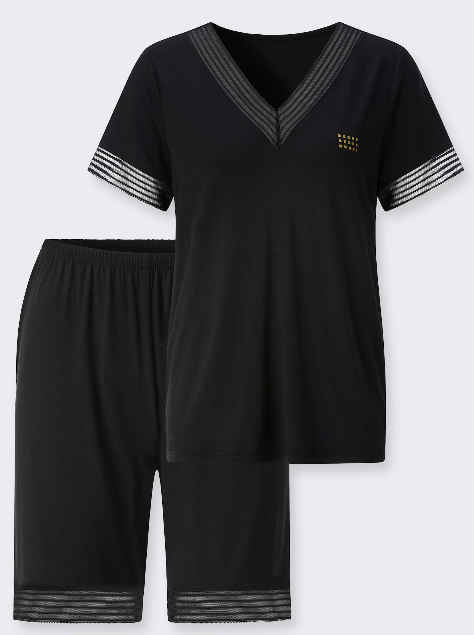 wäschepur Pyjama court - noir