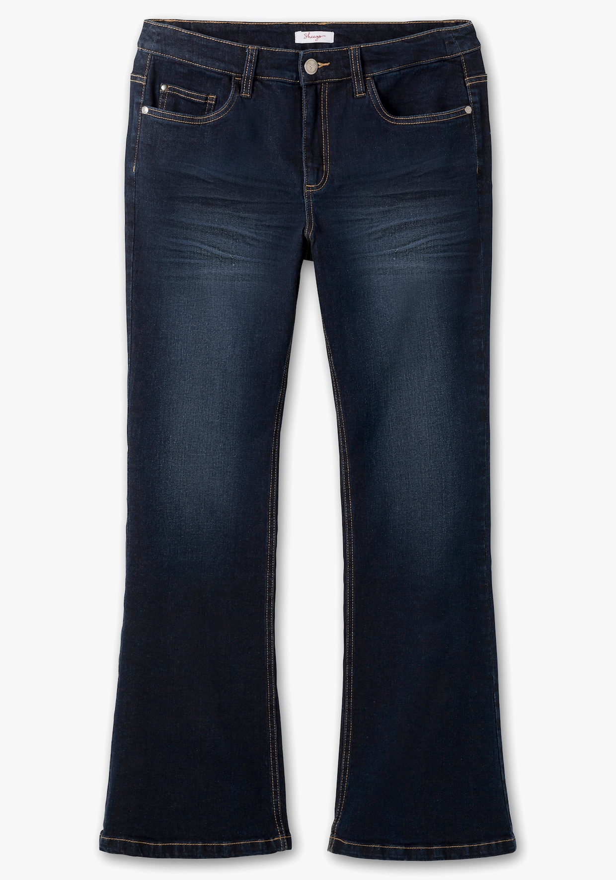 sheego Bootcut jeans - dark blue denim