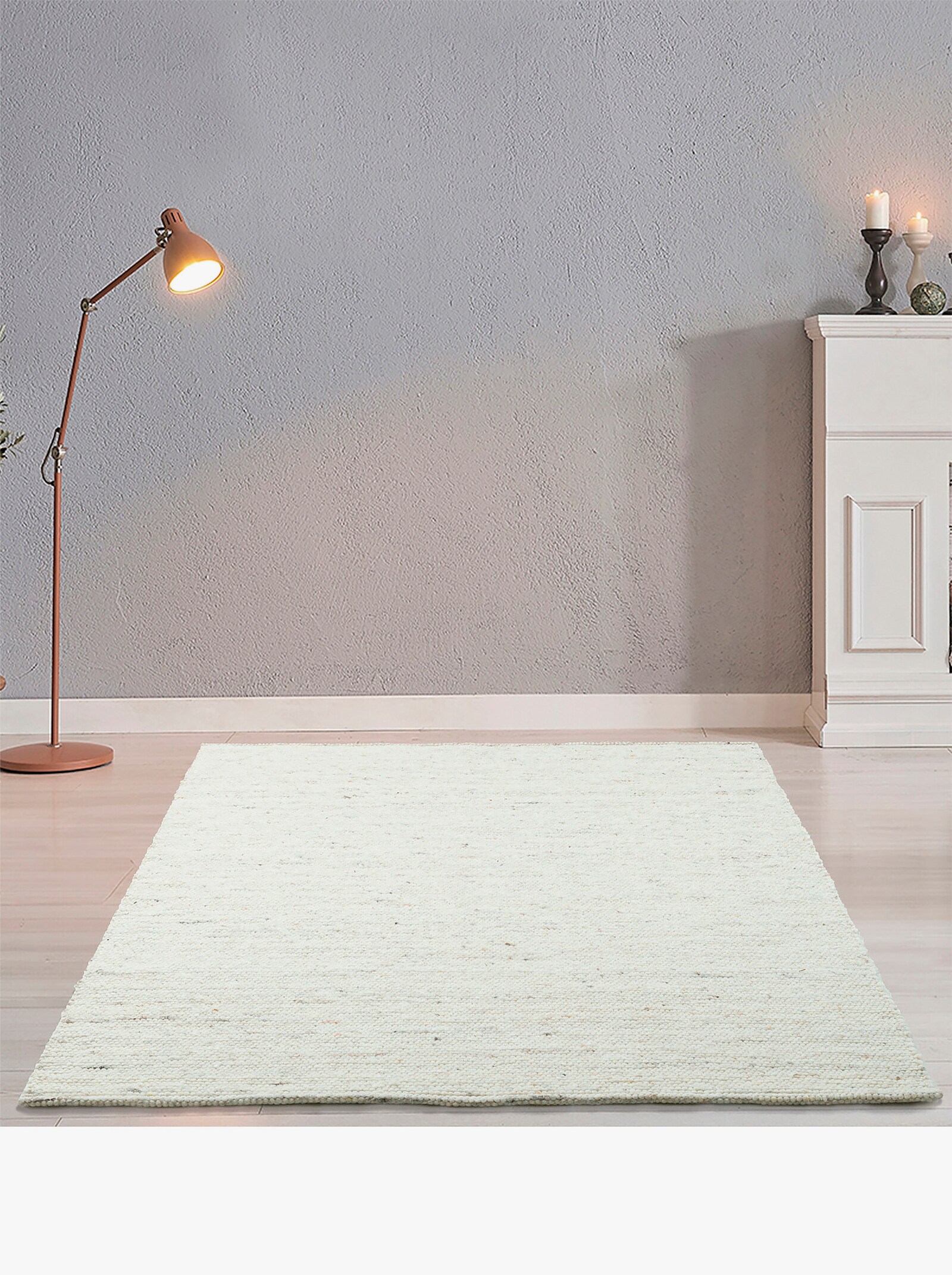 Theko Handwebteppich - natur-meliert