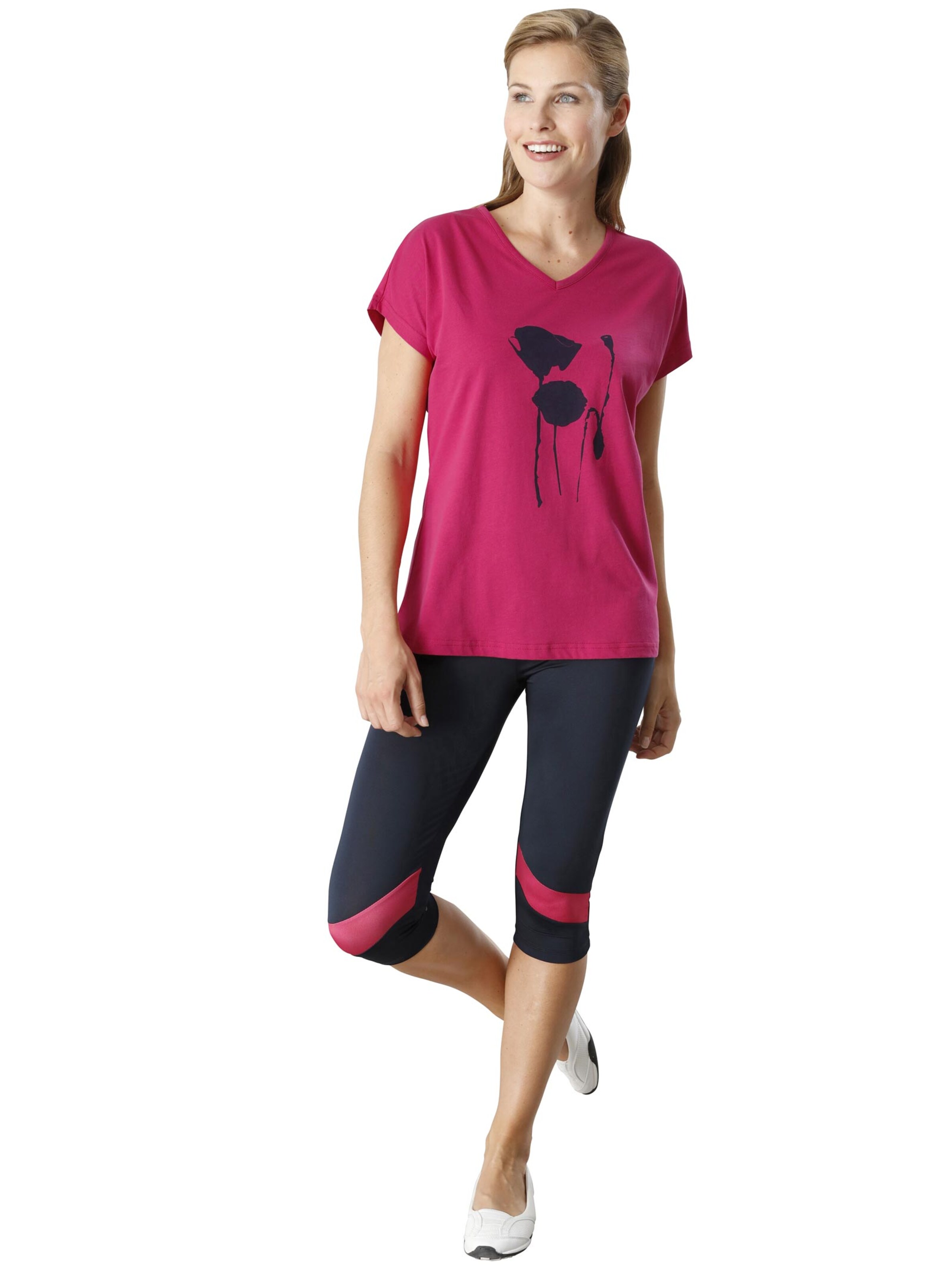 Capri-Leggings - marine-pink